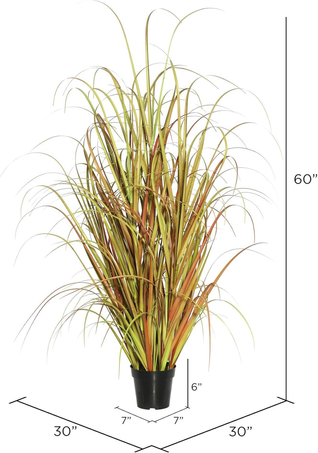 Vickerman 60"  PVC Artificial Potted Mixed Brown Grass.