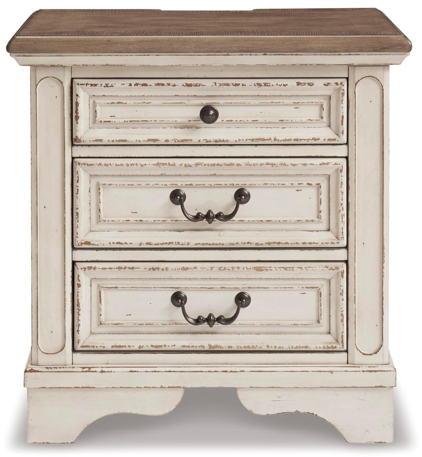Hayley 3 - Drawer Nightstand in White