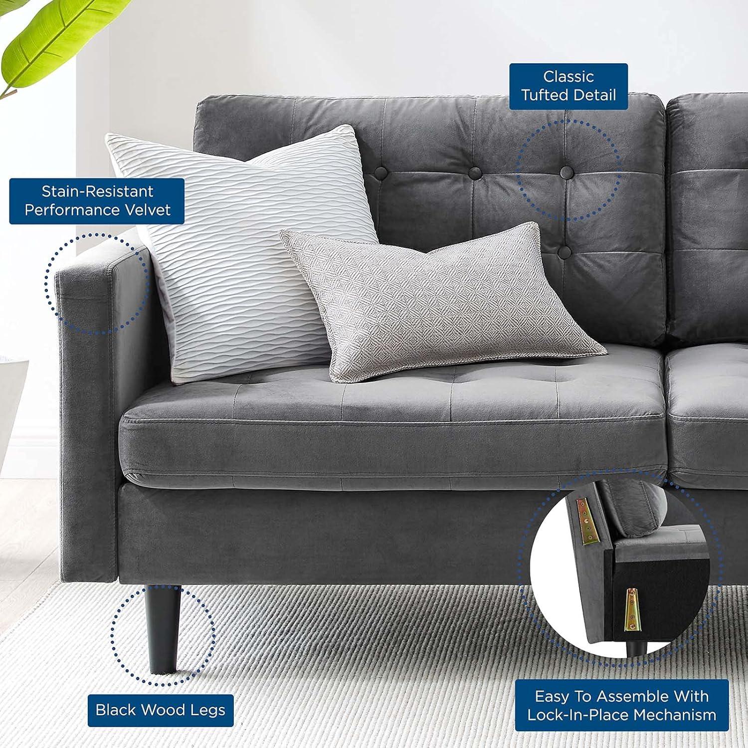 75'' Velvet Sofa