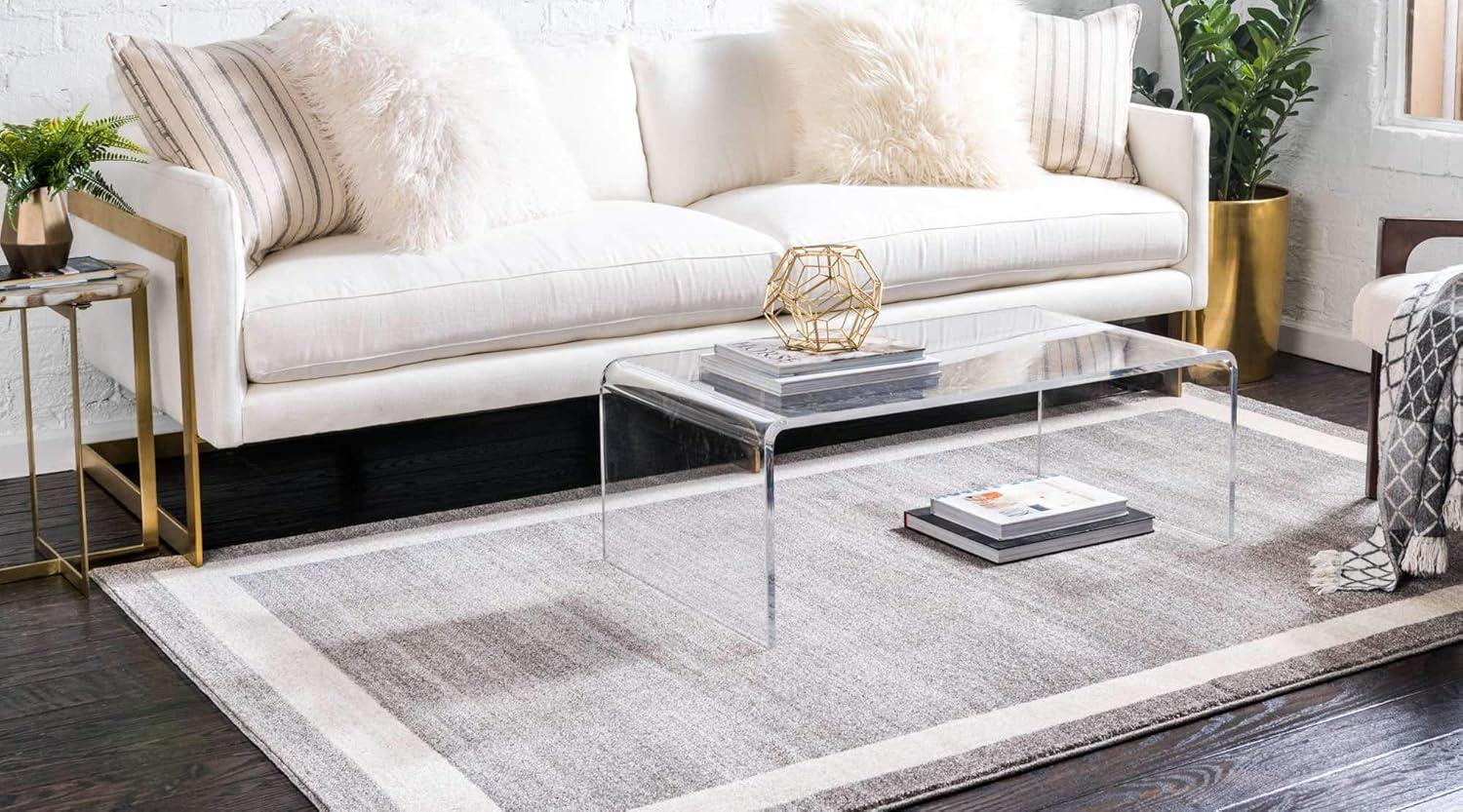 Del Mar Maria Gray 5' 0 x 8' 0 Area Rug