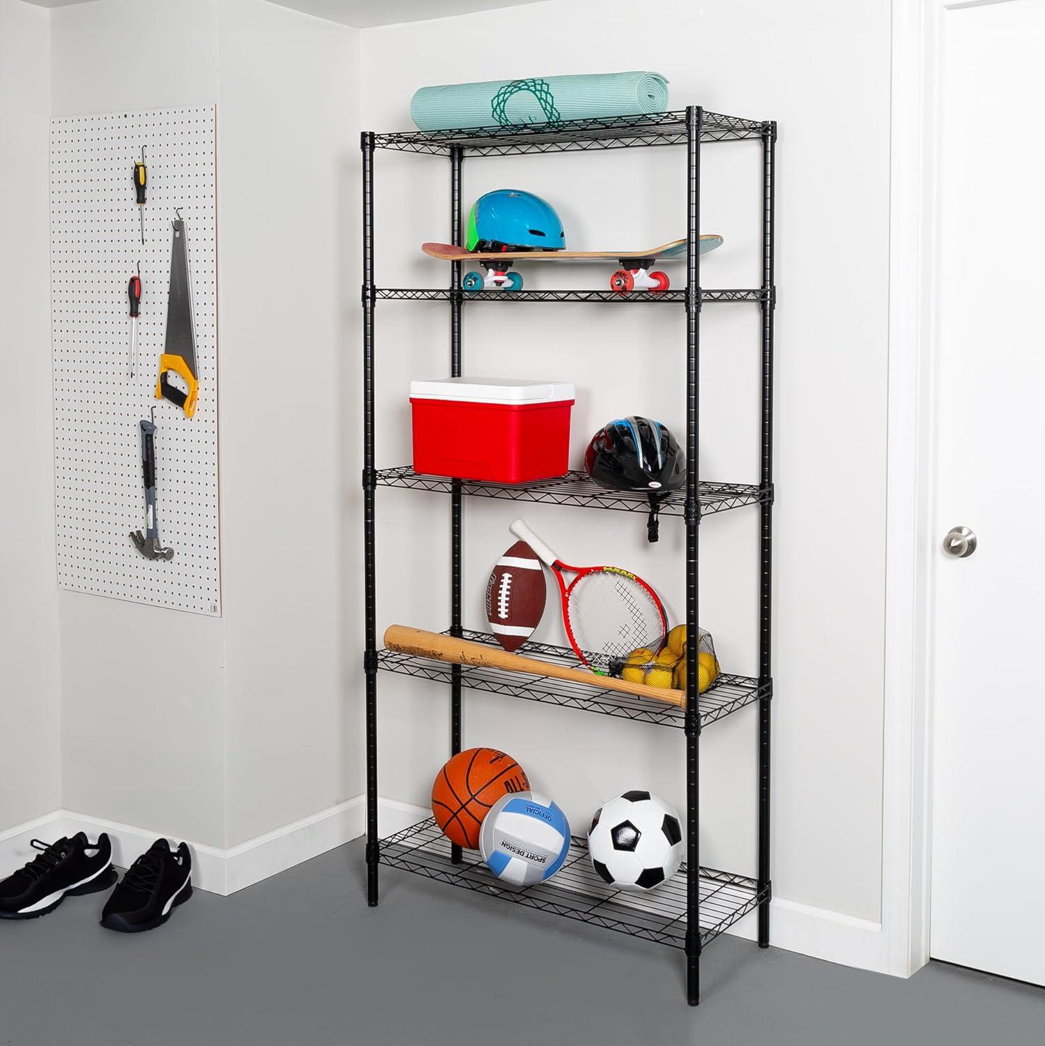 Honey-Can-Do 72 in. H X 14 in. W X 36 in. D Steel Shelving Unit