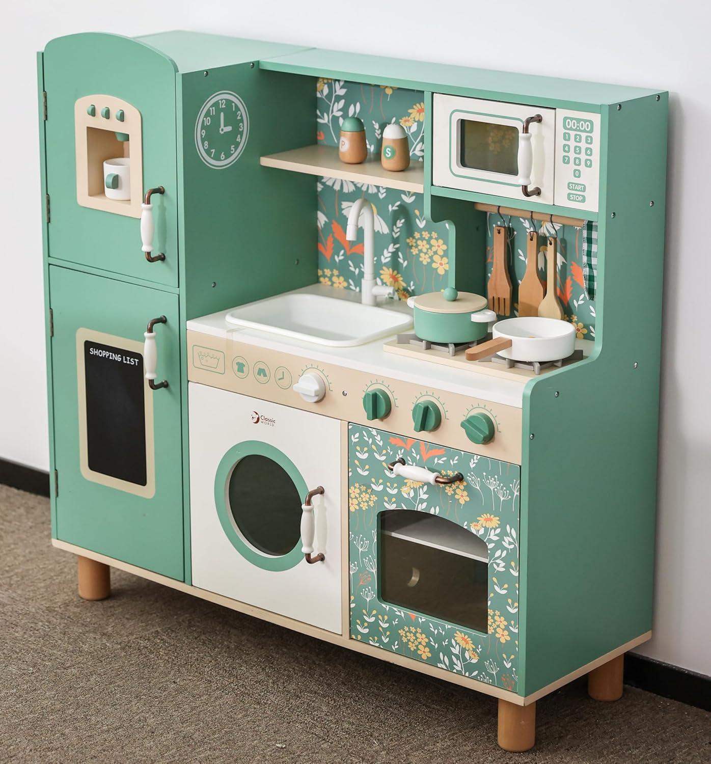 Classic Toy Classic World Vintage Wood Kitchen