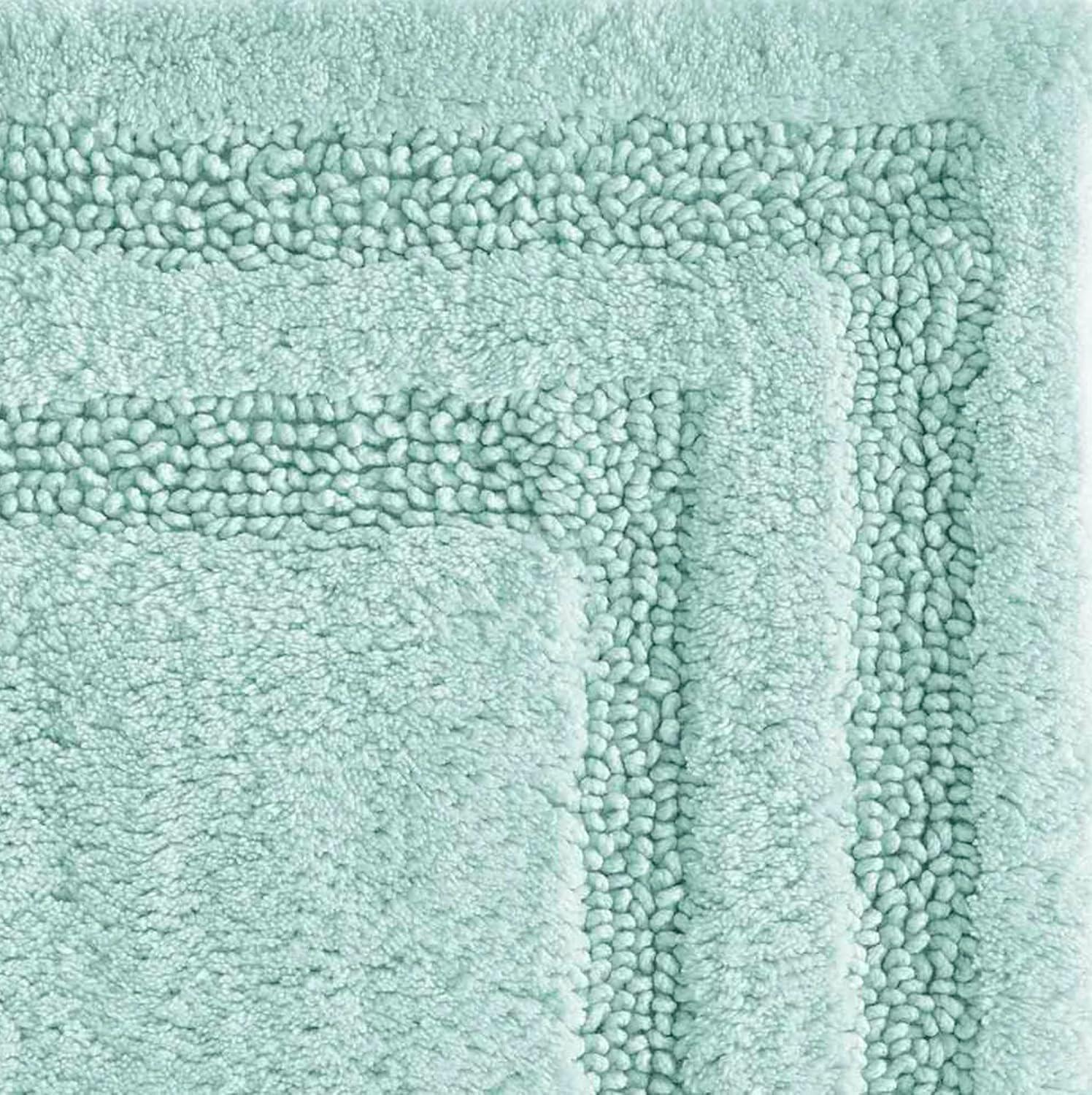 Isla Aqua Cotton Tufted 2-Piece Bath Rug Set