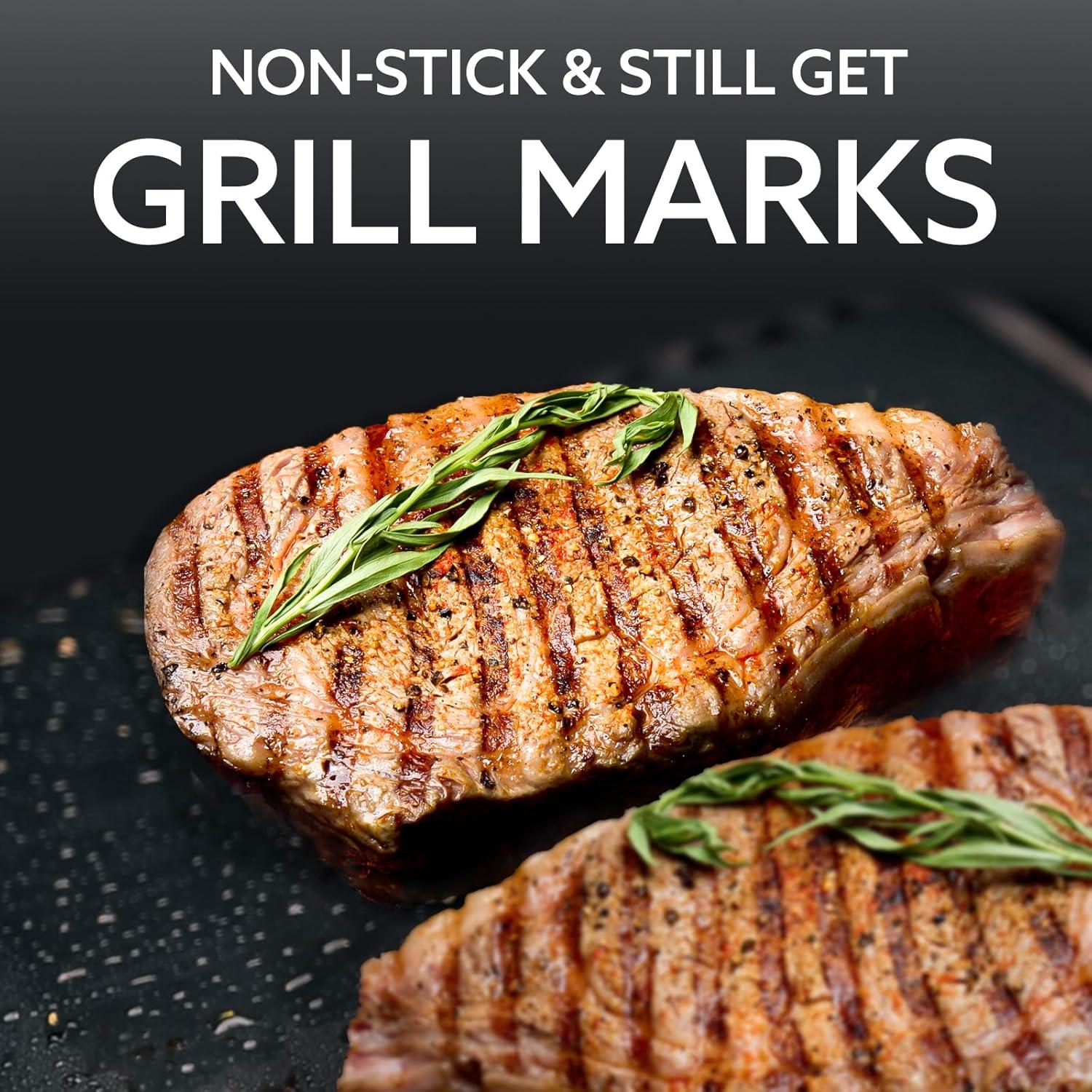 Plastic Non-Stick Dishwasher Safe Grill Grid Mat (Set of 2)