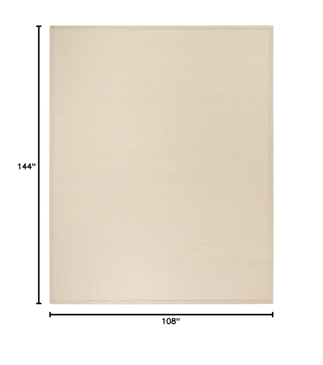 Natural Fiber NF150 Power Loomed Indoor Area Rug - Ivory/Light Beige - 9'x12' - Safavieh