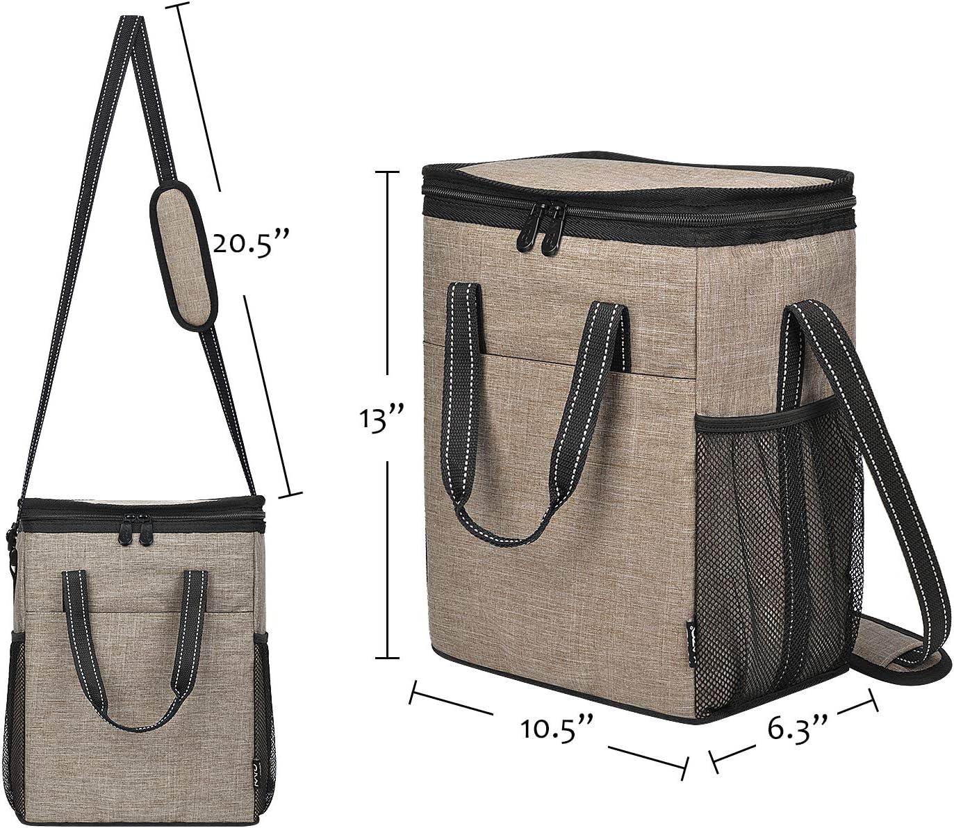 Tirrinia 6 Bottle Wine Gift Bag - Insulated & Padded Wine Cooler Tote Bag, Wine Gift Bag, Wine Lovers Essentials, Blue