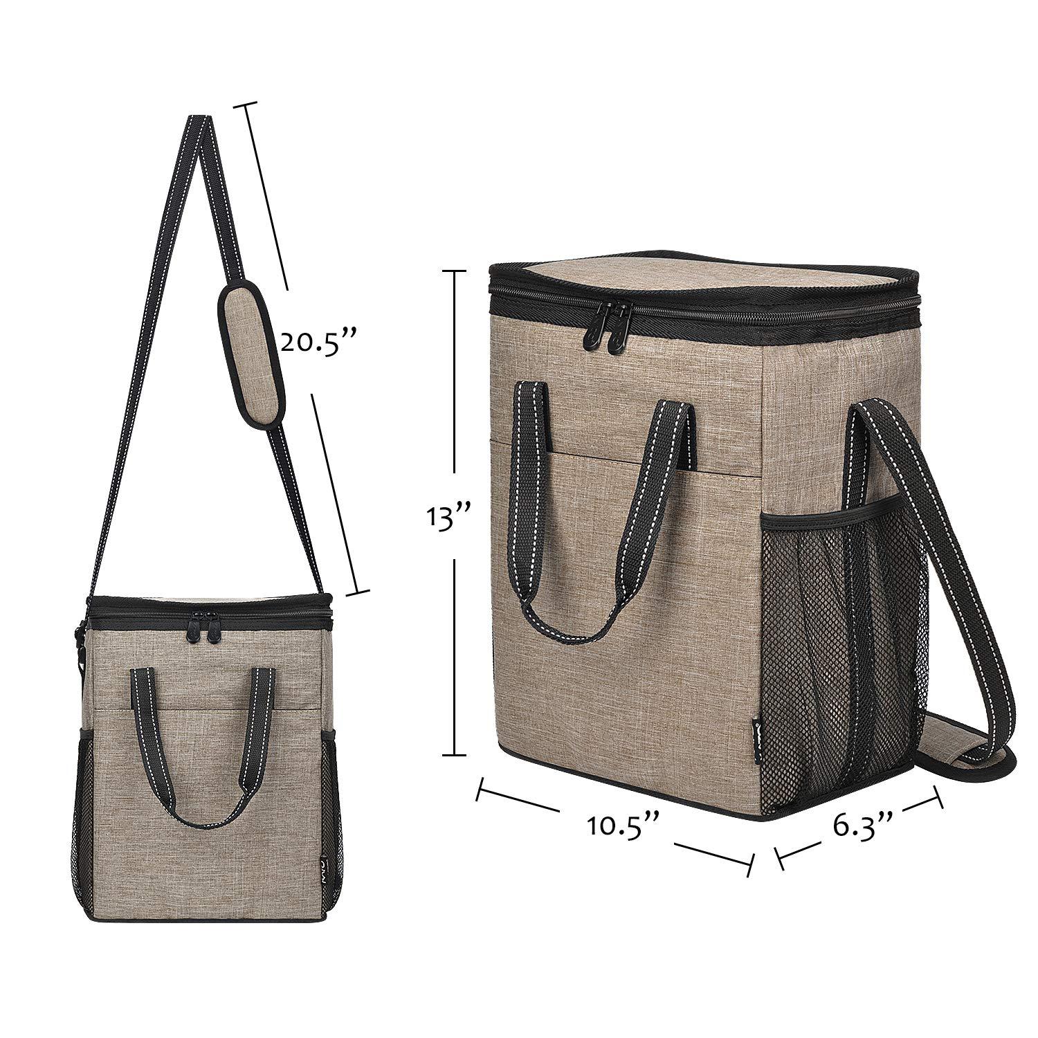 Tirrinia 6 Bottle Wine Gift Bag - Insulated & Padded Wine Cooler Tote Bag, Wine Gift Bag, Wine Lovers Essentials, Blue