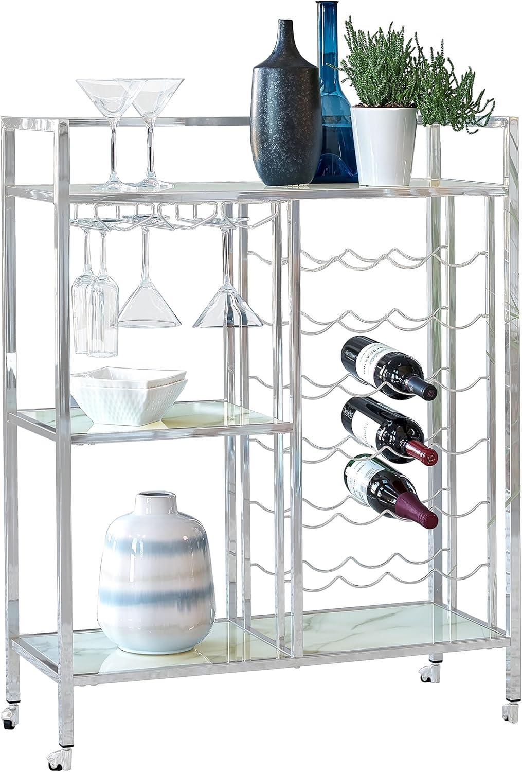 Alma Derion Metal Bar Cart