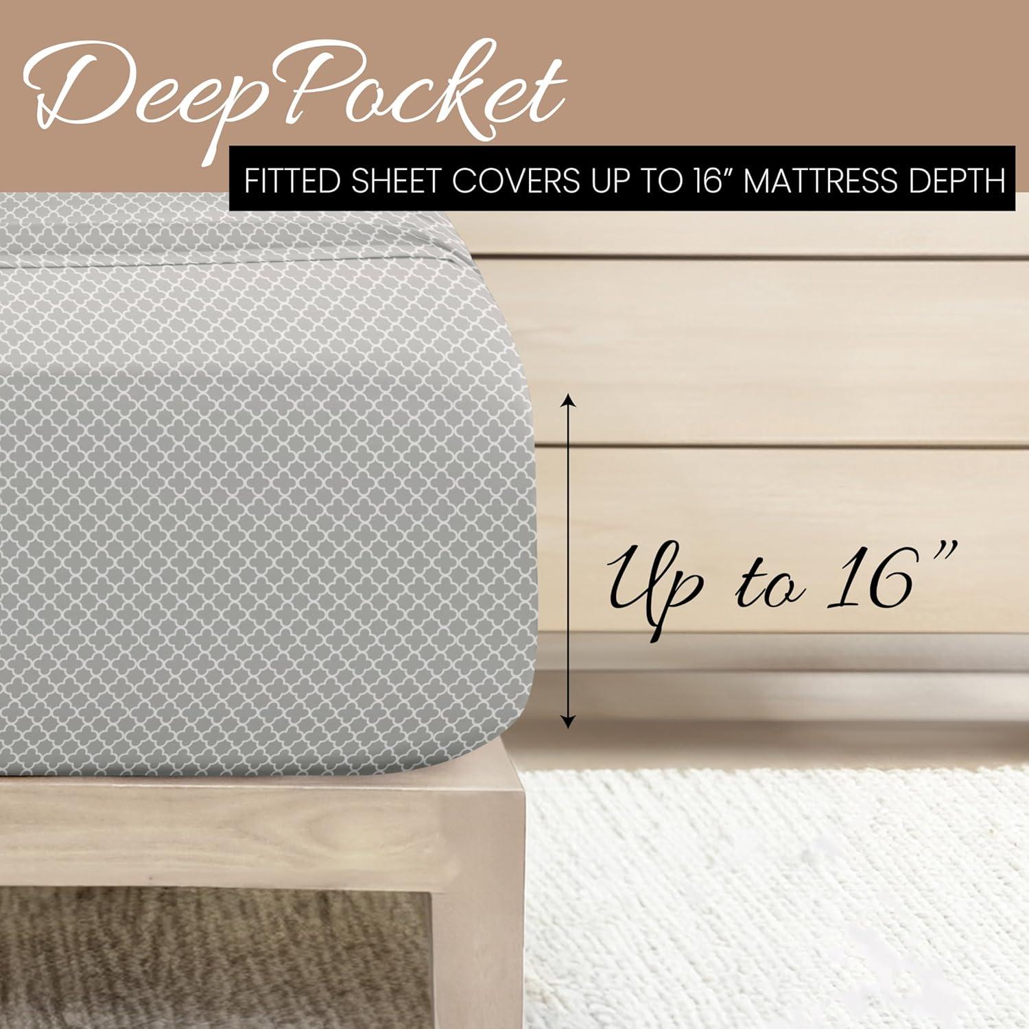 Simply Soft™ Microfiber Geometric Sheet Set