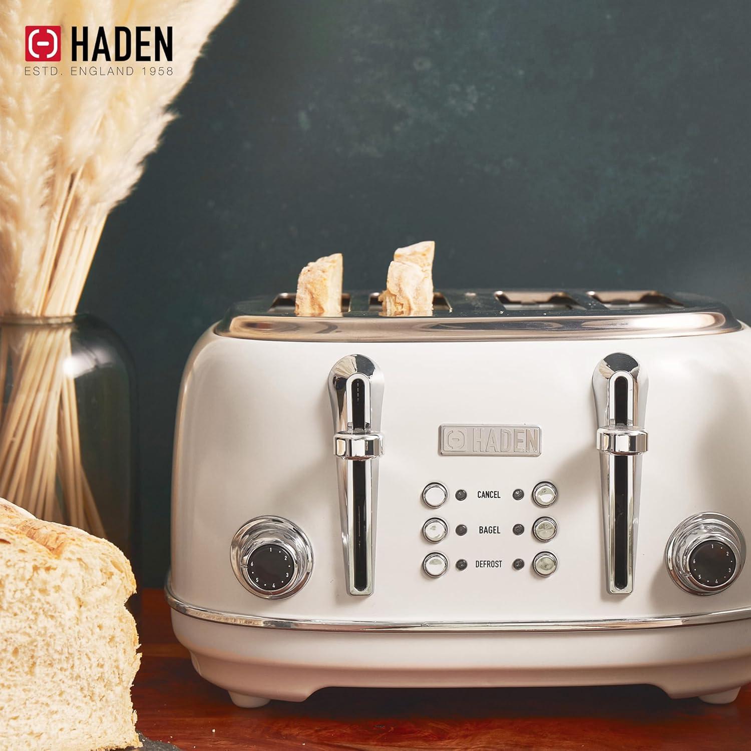 HADEN Heritage Ivory 4-Slice Toaster
