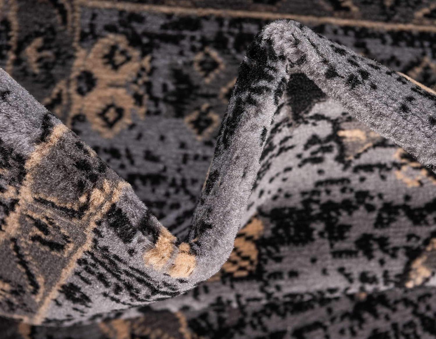Unique Loom 9' 0 x 12' 0 Gray Taftan Oasis Area Rug