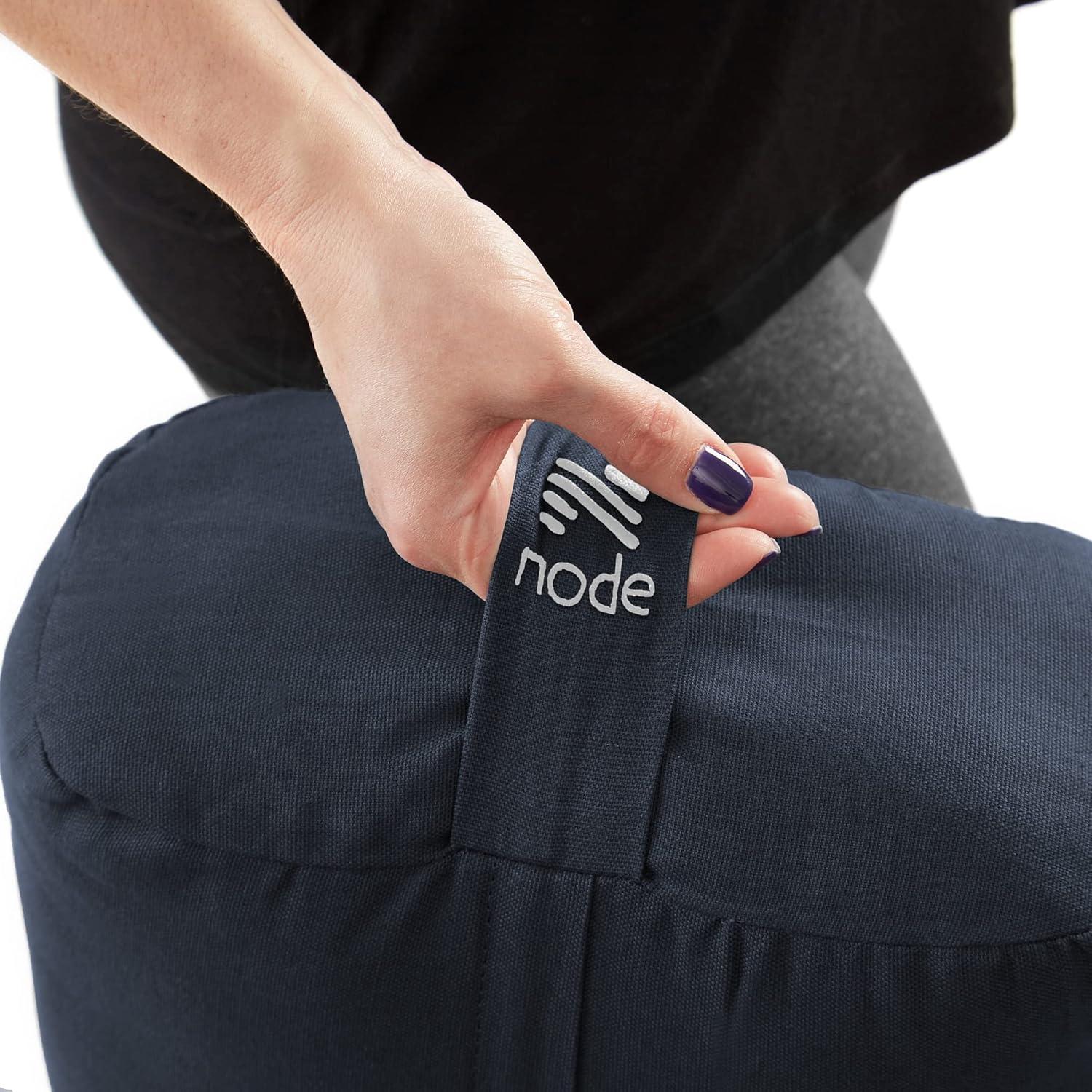 Node Fitness 25" x 12" x 6" Rectangular Floor Pillow and Meditation Bolster