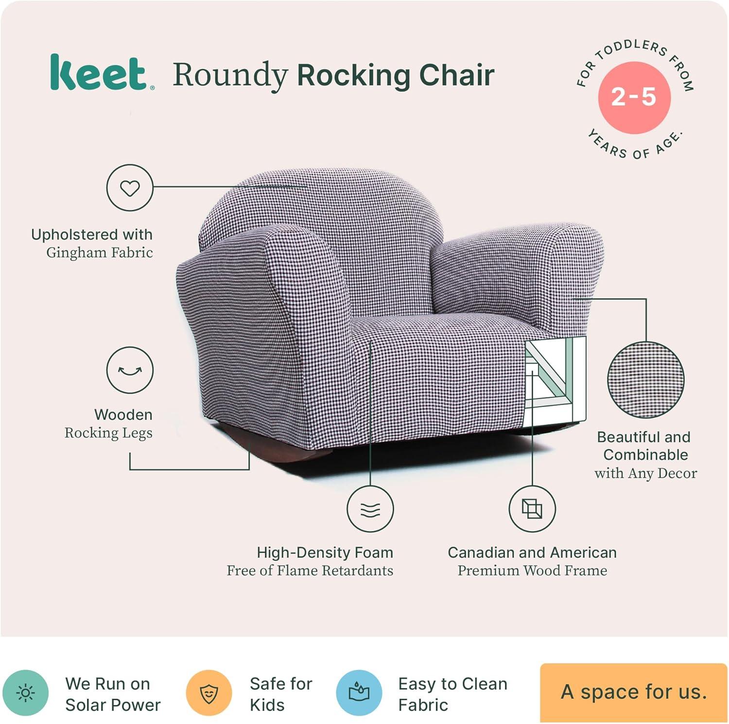 Keet Keet Roundy Rocking Chair Ghingham Brown