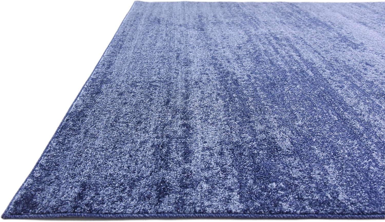 Unique Loom Del Mar Collection Area Rug - Lucille (7' 10" Square, Navy Blue/ Ivory)