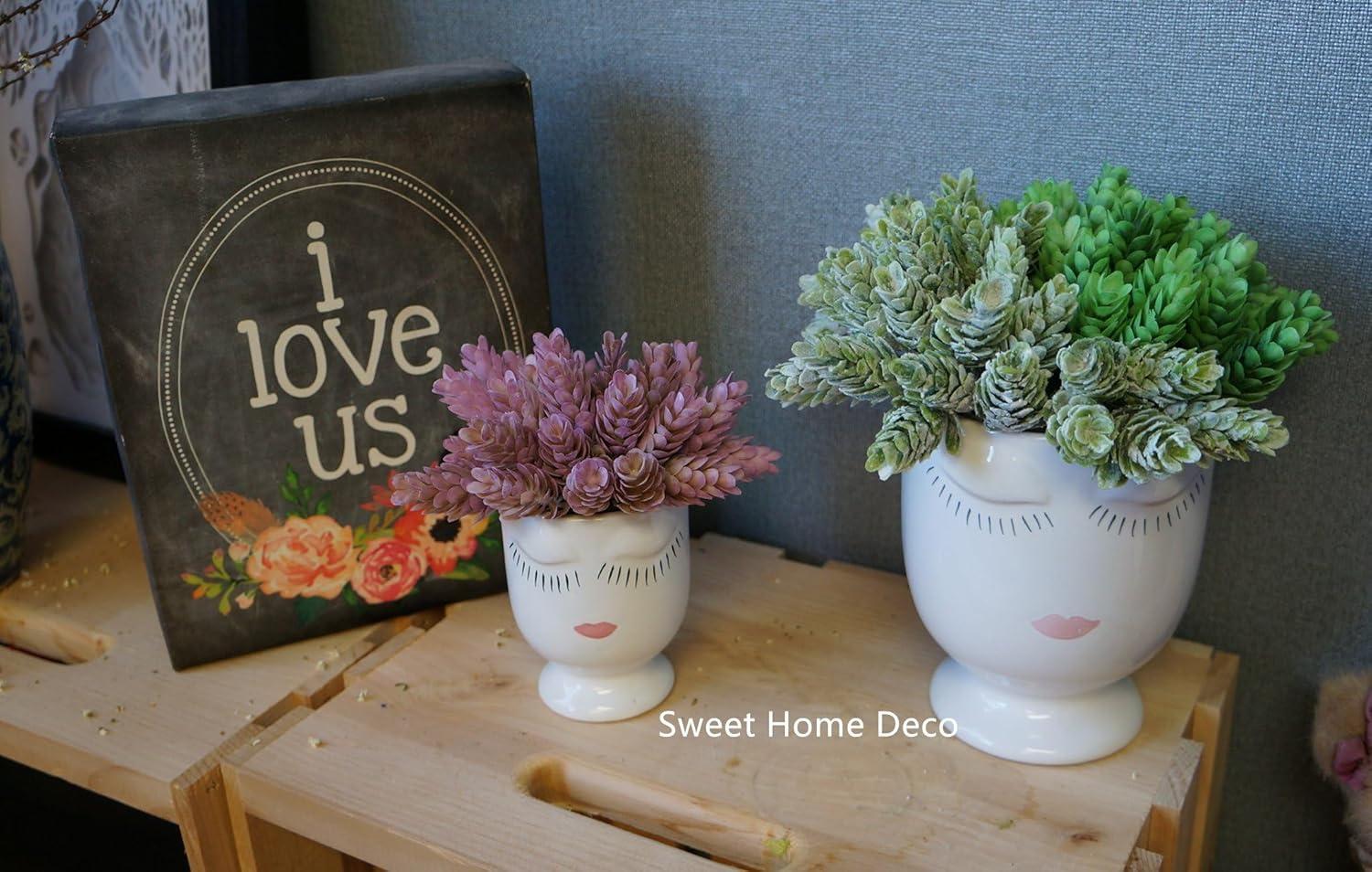 7'' Artificial Hops Greenery Craft Picks for Floral Designs (6 Picks) (Flocked Green)