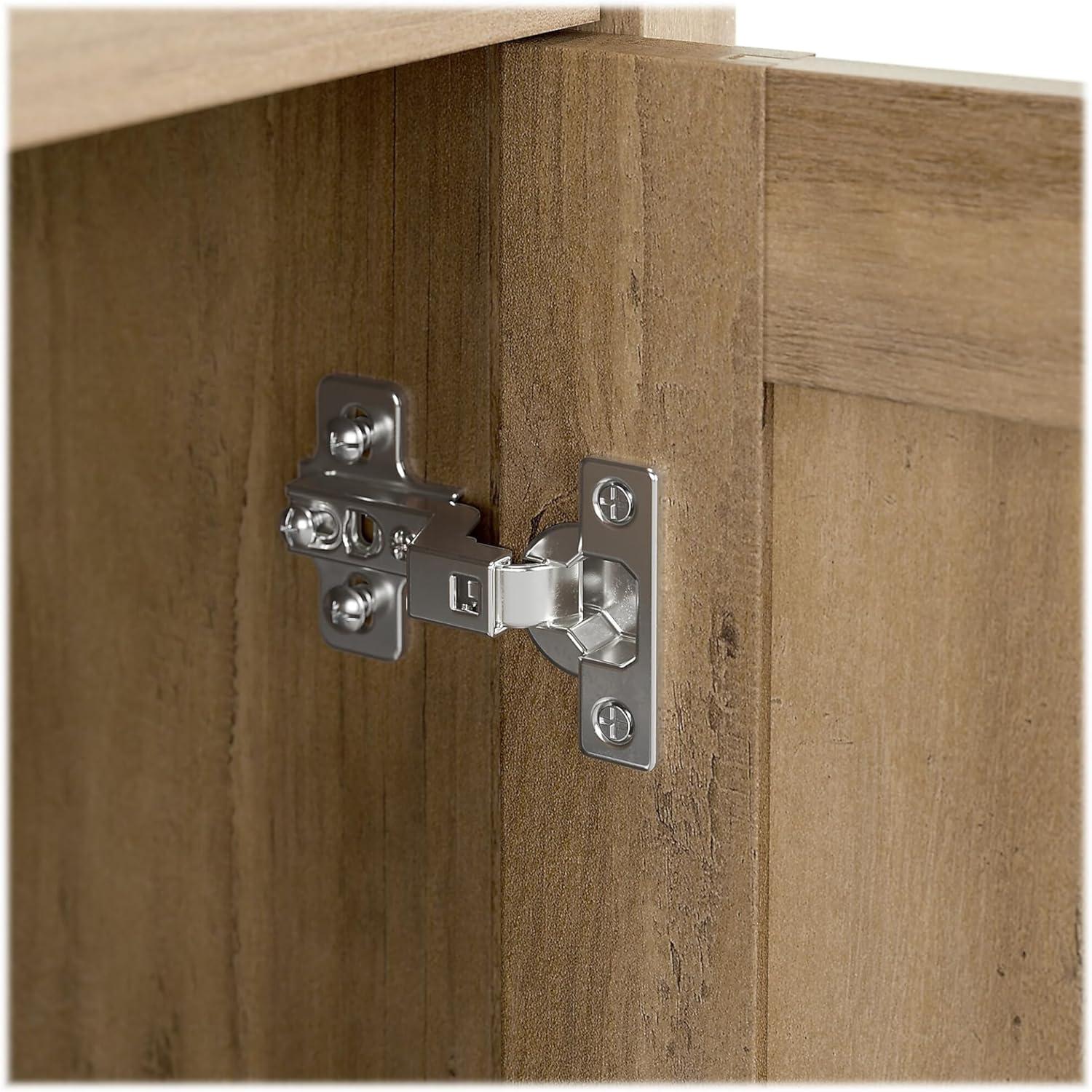 Bush Furniture Salinas Entryway Storage Set, Reclaimed Pine