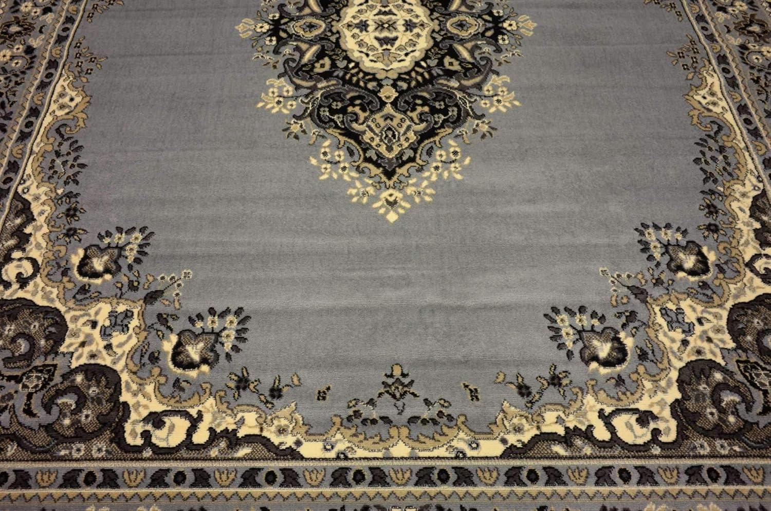 Rugs.com Amaya Collection Rug – 8' x 10' Red Medium Rug Perfect For Living Rooms, Large Dining Rooms, Open Floorplans