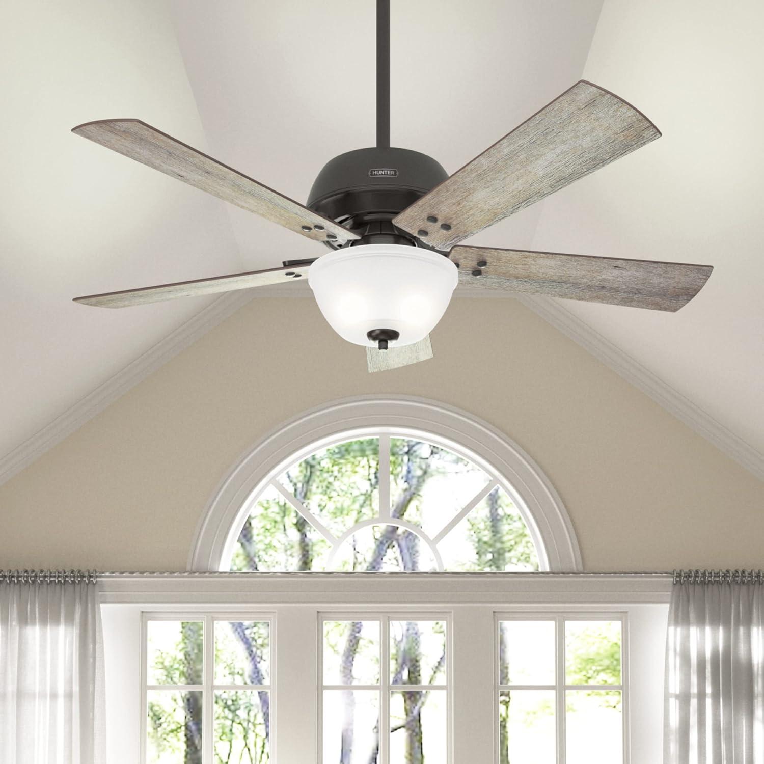 52" Highdale 5 - Blade Standard Ceiling Fan with Remote Control and Light Kit Included