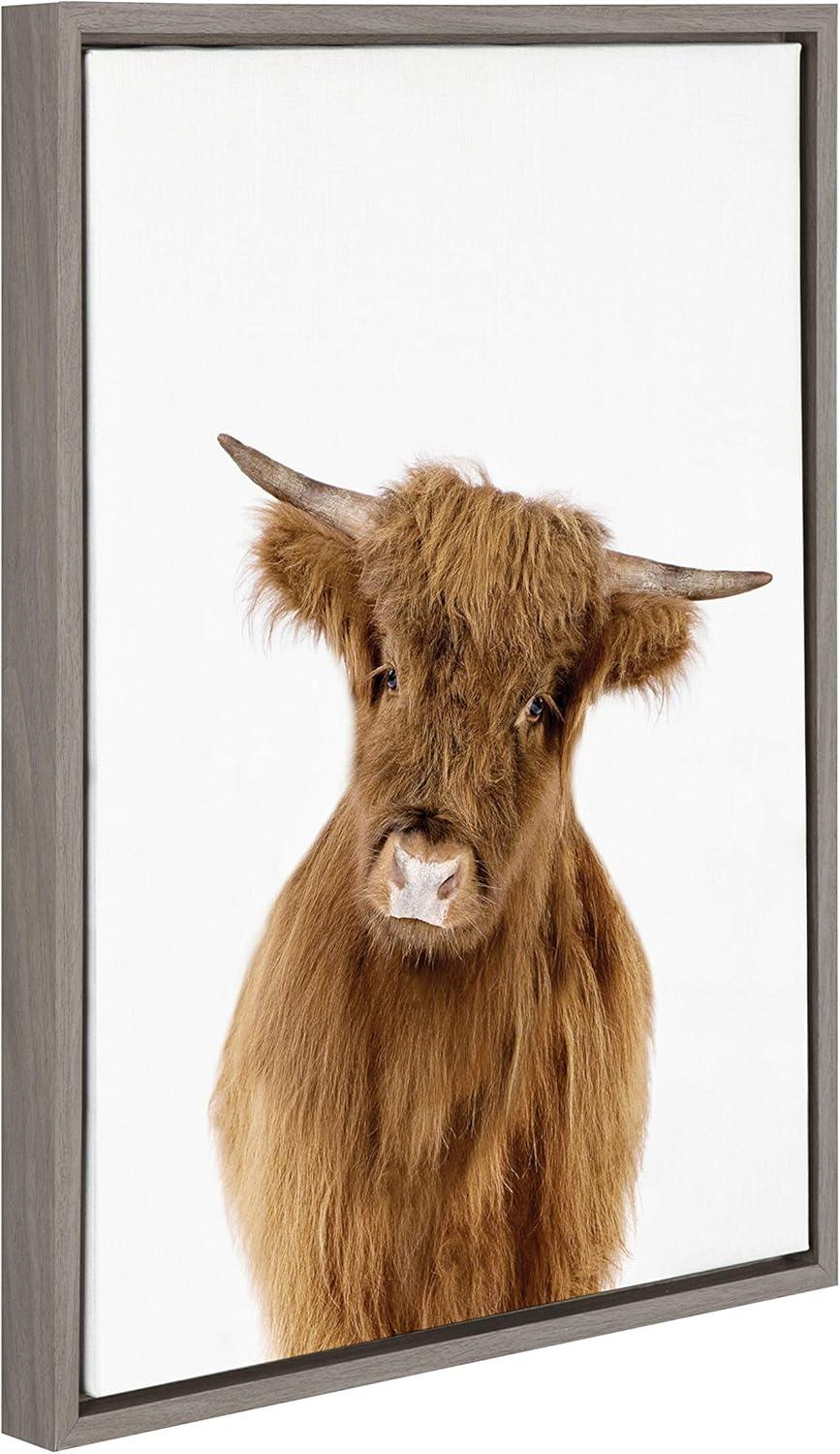 18" x 24" Sylvie Young Highland Framed Canvas by Amy Peterson Gray - Kate and Laurel