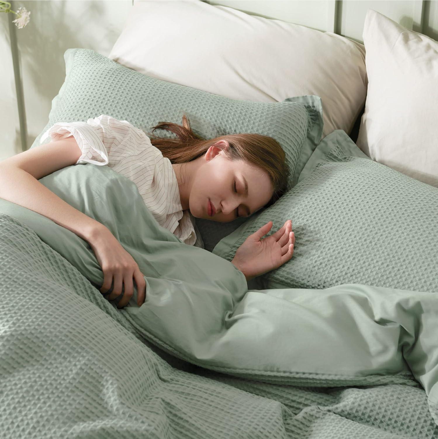 Bedsure Bedsure 100% Cotton Waffle Weave Duvet Cover