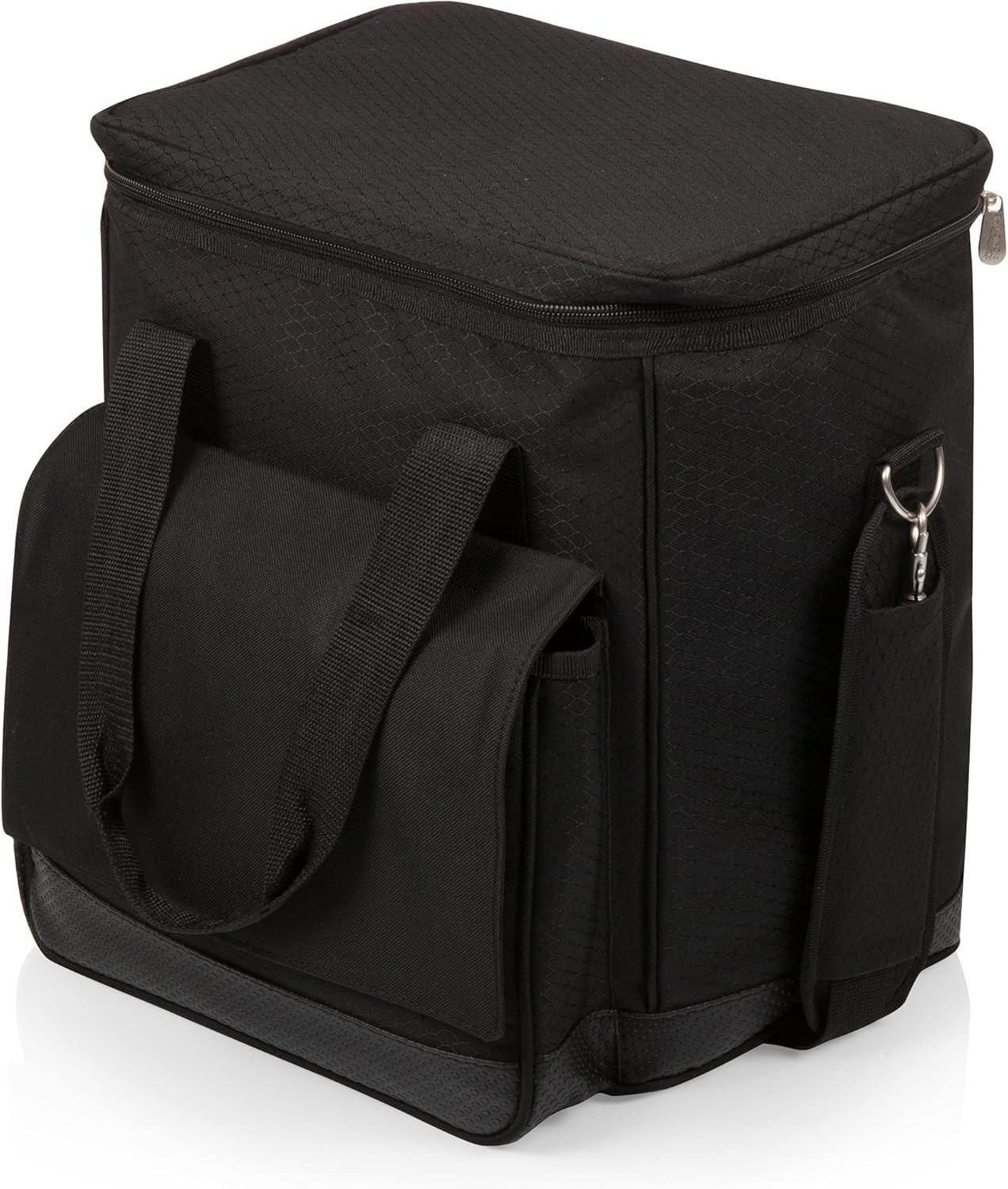 Arlmont & Co. Cellar 6-Bottle Wine Carrier & Cooler Tote with Trolley - Insulated Traveling Portable Wine Bag