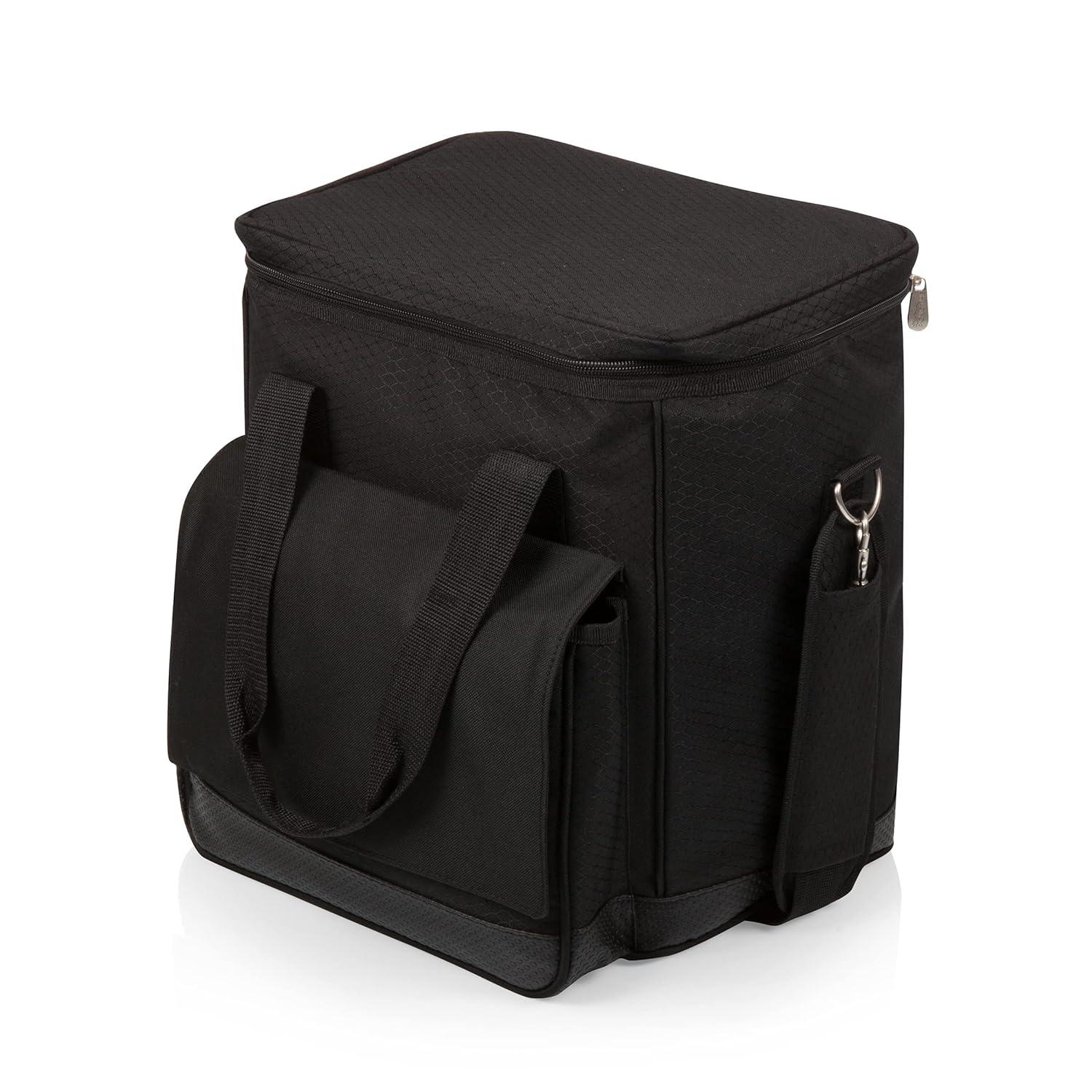 Arlmont & Co. Cellar 6-Bottle Wine Carrier & Cooler Tote with Trolley - Insulated Traveling Portable Wine Bag