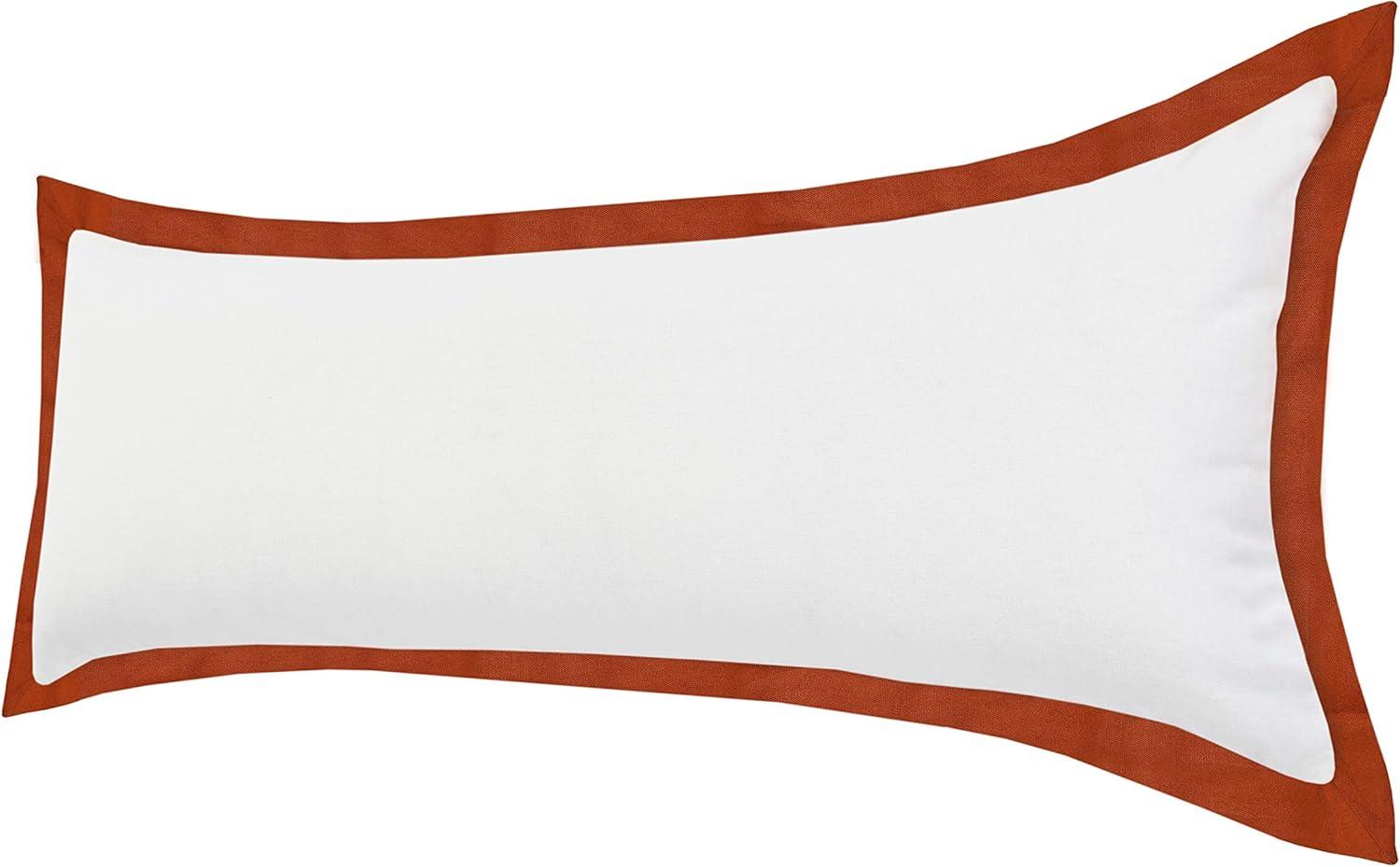ZeaZu 14" X 36" 100% Cotton Geometric Zippered Pillow