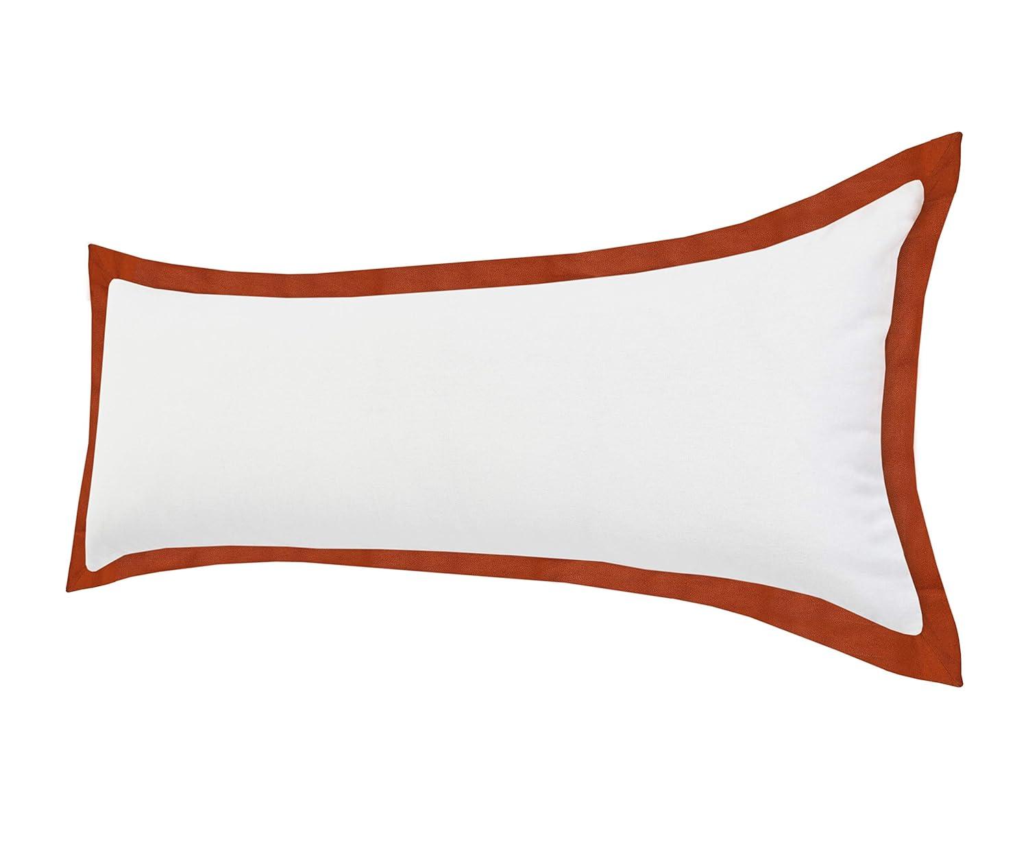 ZeaZu 14" X 36" 100% Cotton Geometric Zippered Pillow