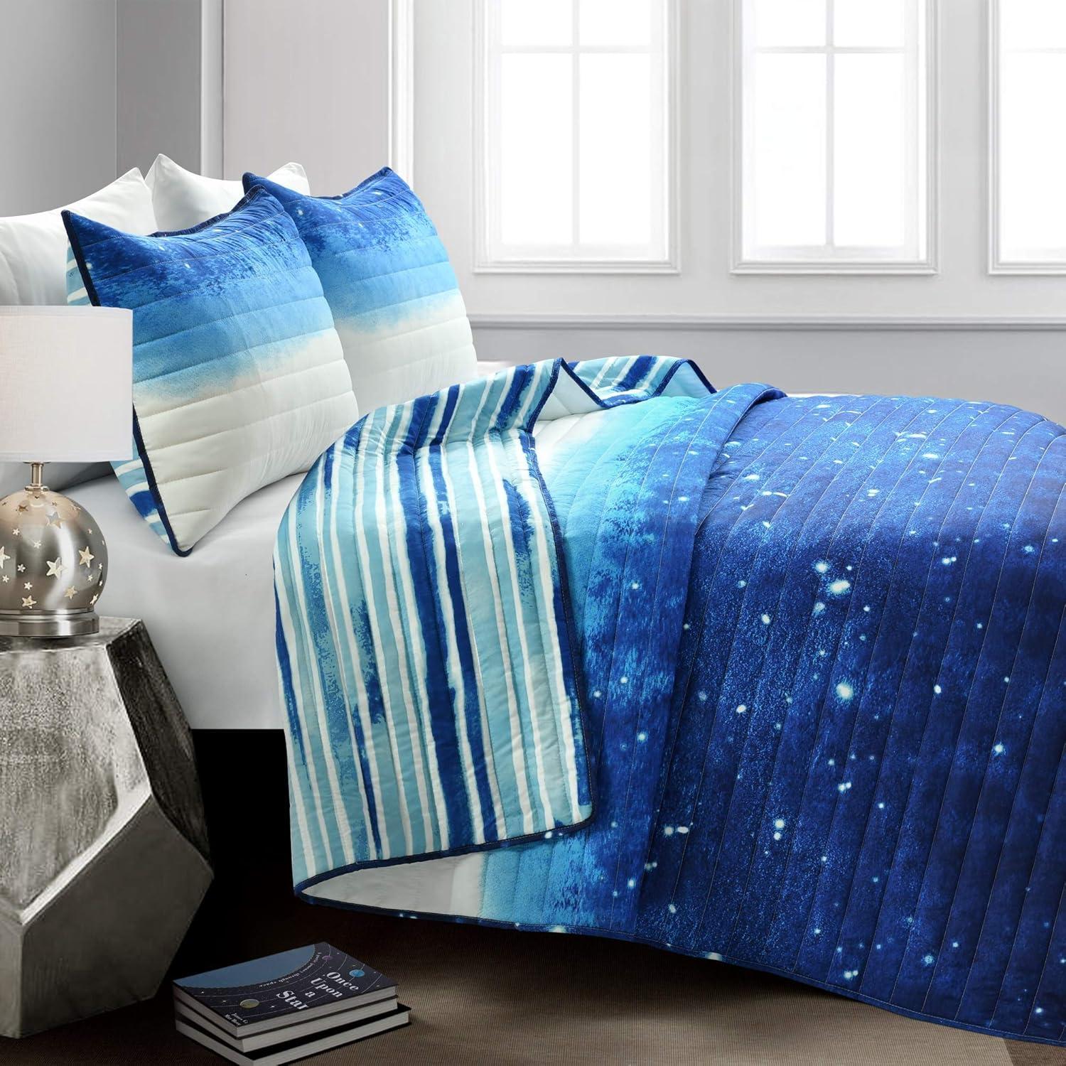 Space Star Reversible Quilt Set