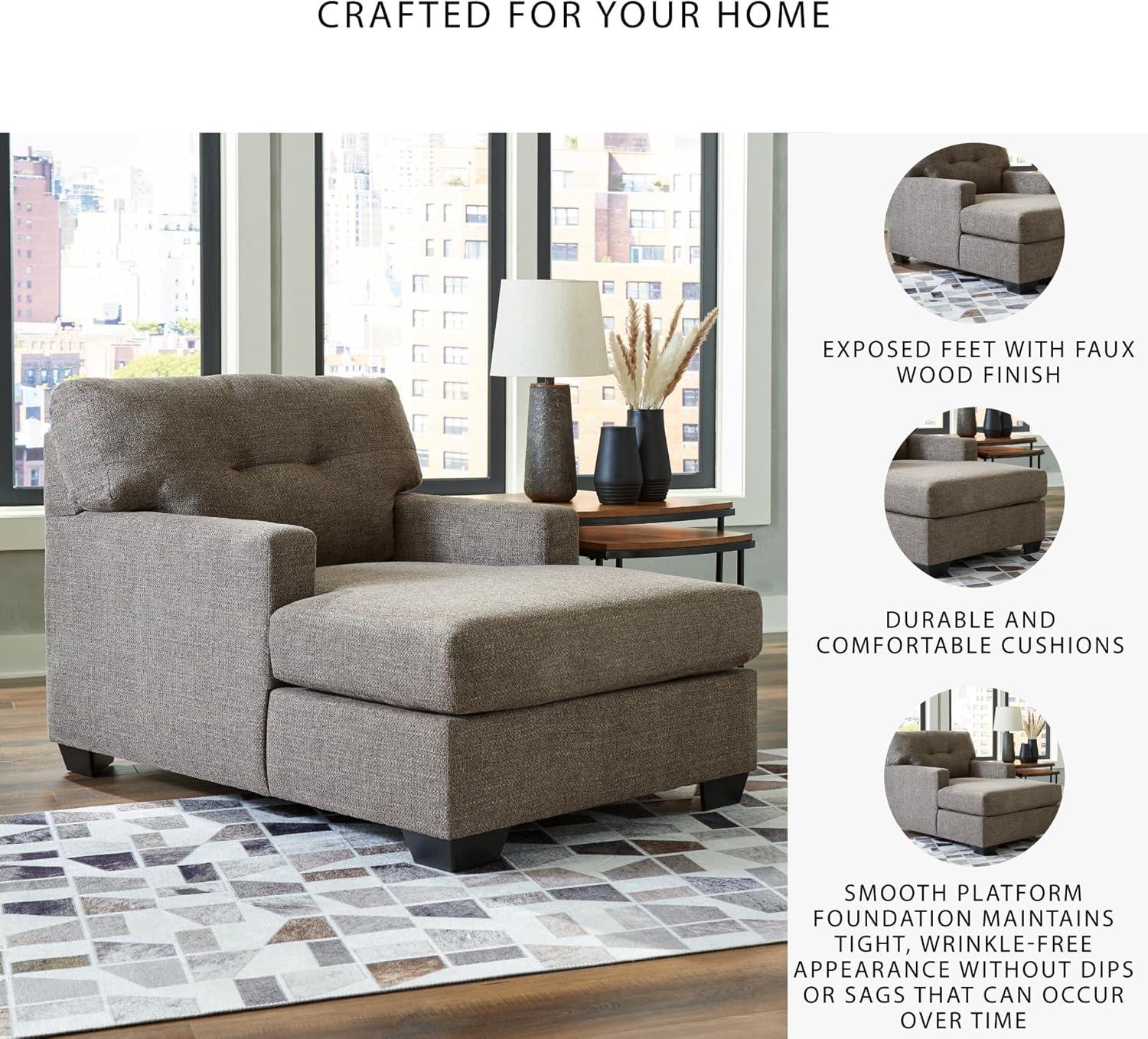 Signature Design by Ashley Mahoney Chocolate Chaise