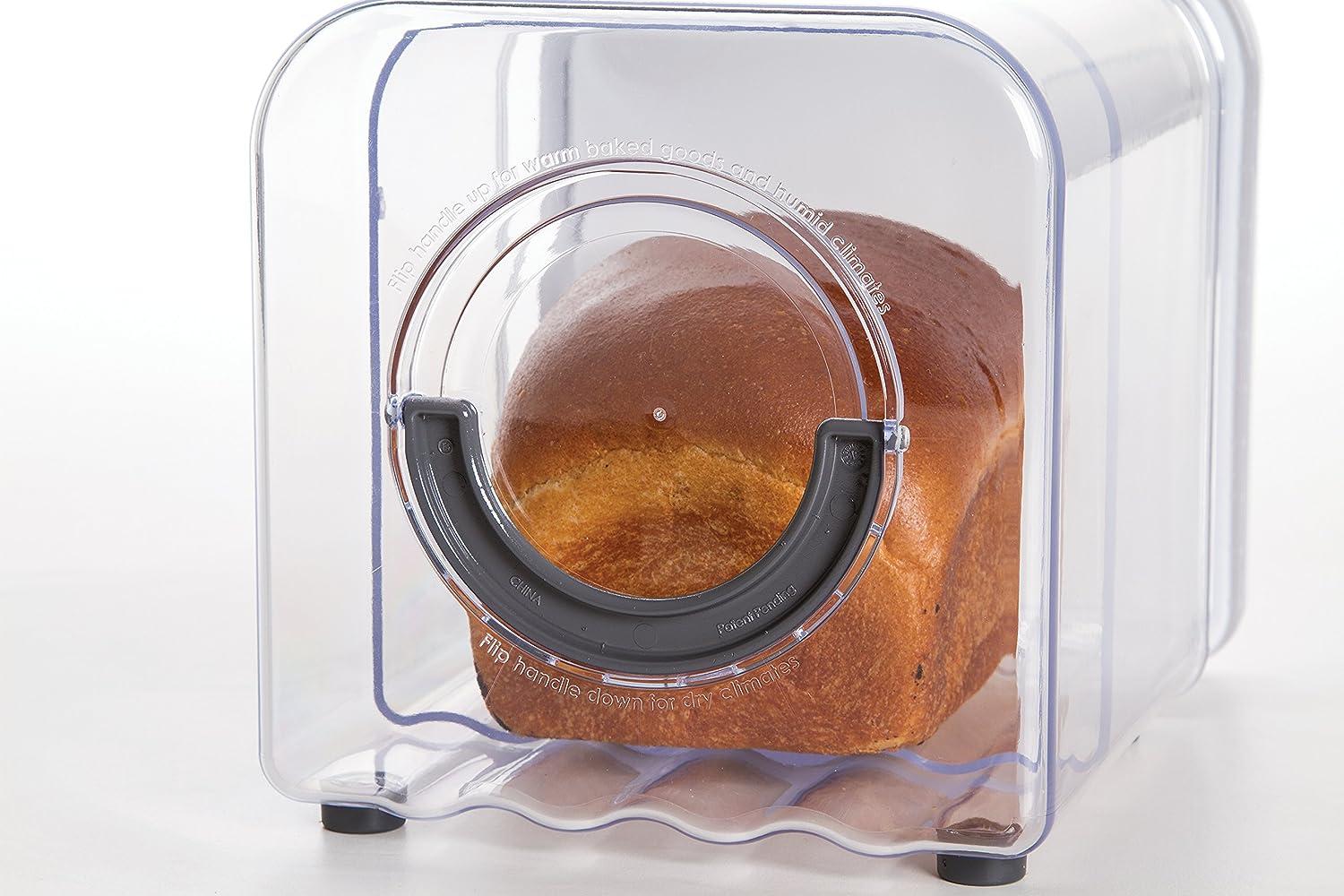 Clear Expandable Bread Storage Container with Air Vent