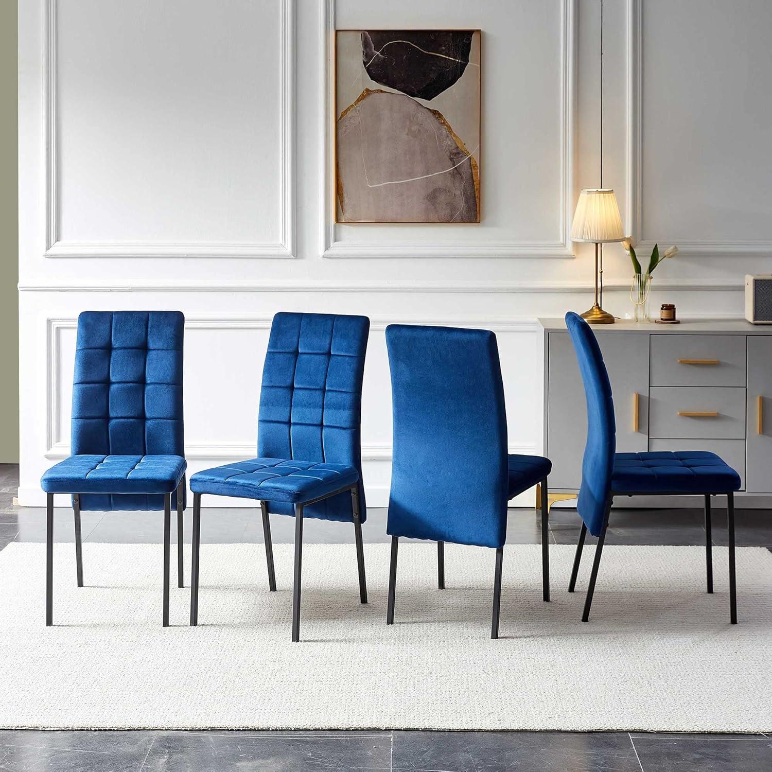 Brooklyn Velvet High Back Side Chair