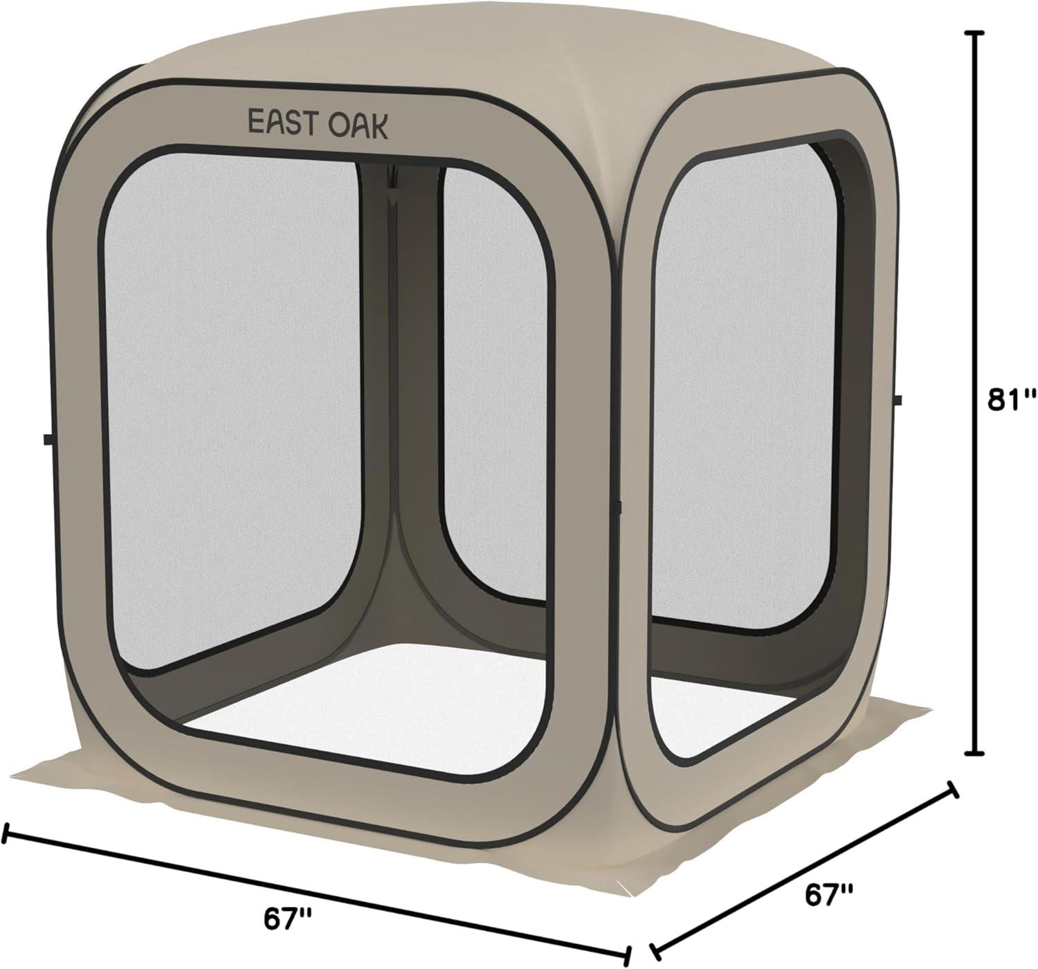 EAST OAK Screen House Tent Pop-Up 6 x 6 FT