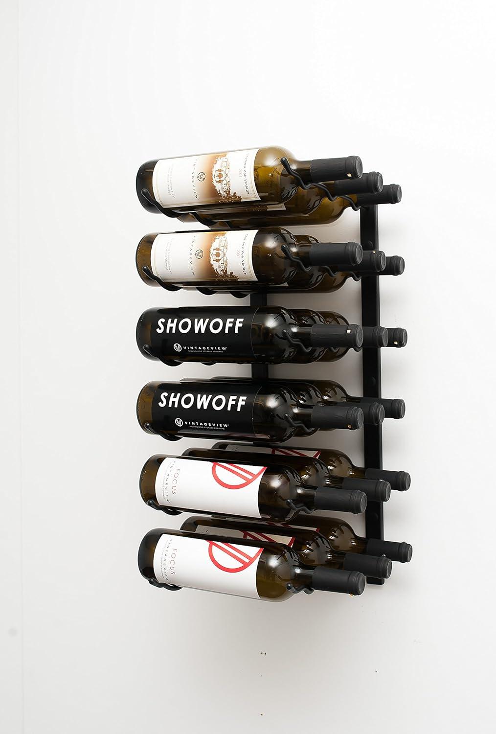 Rebrilliant Indurial 18 Bottle Wall Mounted Wine Bottle Rack