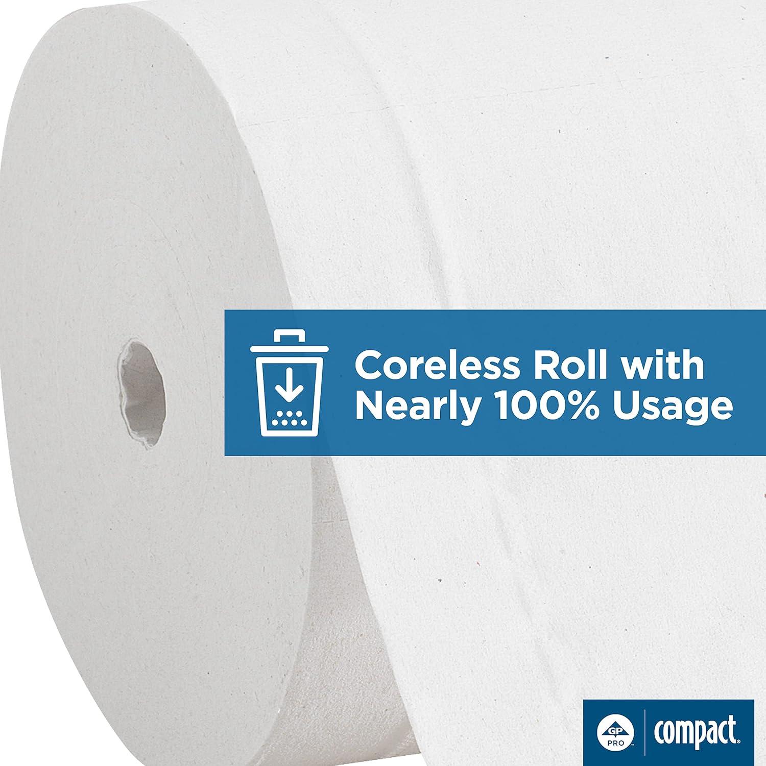 Georgia Pacific  Black Vertical Double Roll Toilet Paper Dispenser