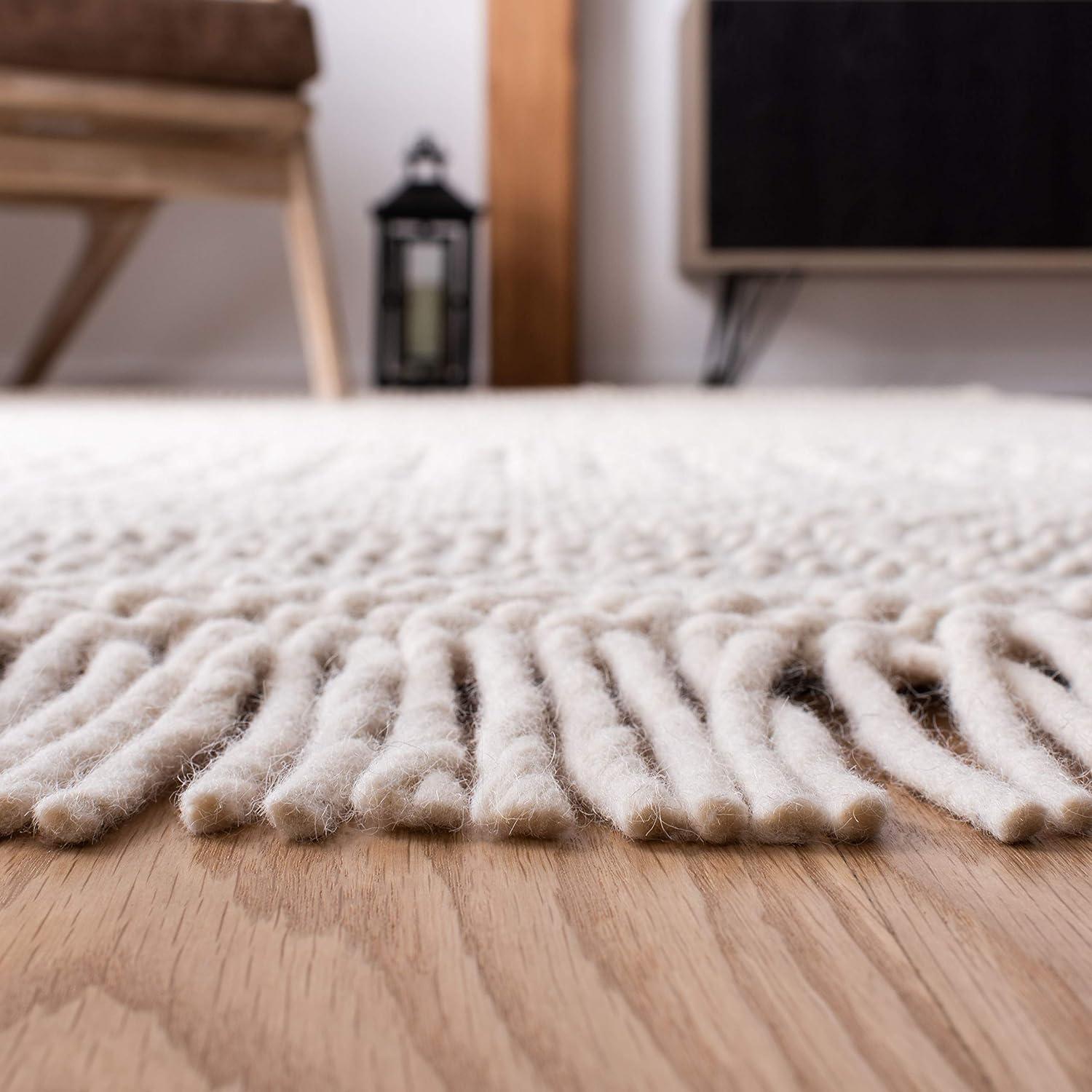Natura NAT852 Hand Loomed Area Rug - Ivory/Grey - 5'x8' - Safavieh.