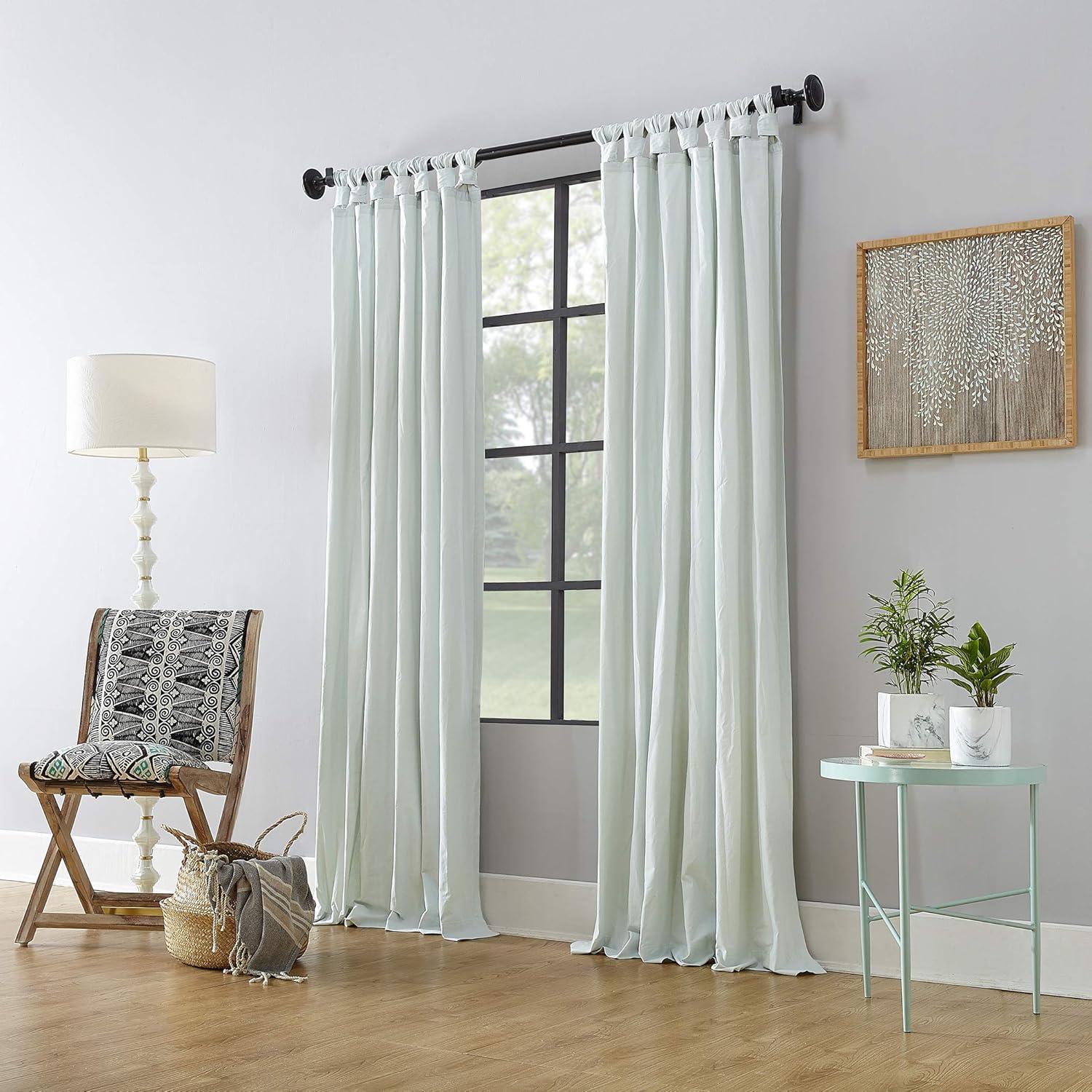 Archaeo Light Filtering Washed Cotton Twist Tab Curtain Panel