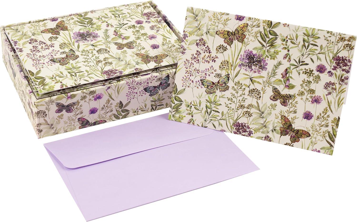 Amethyst Butterflies Note Cards (Other)