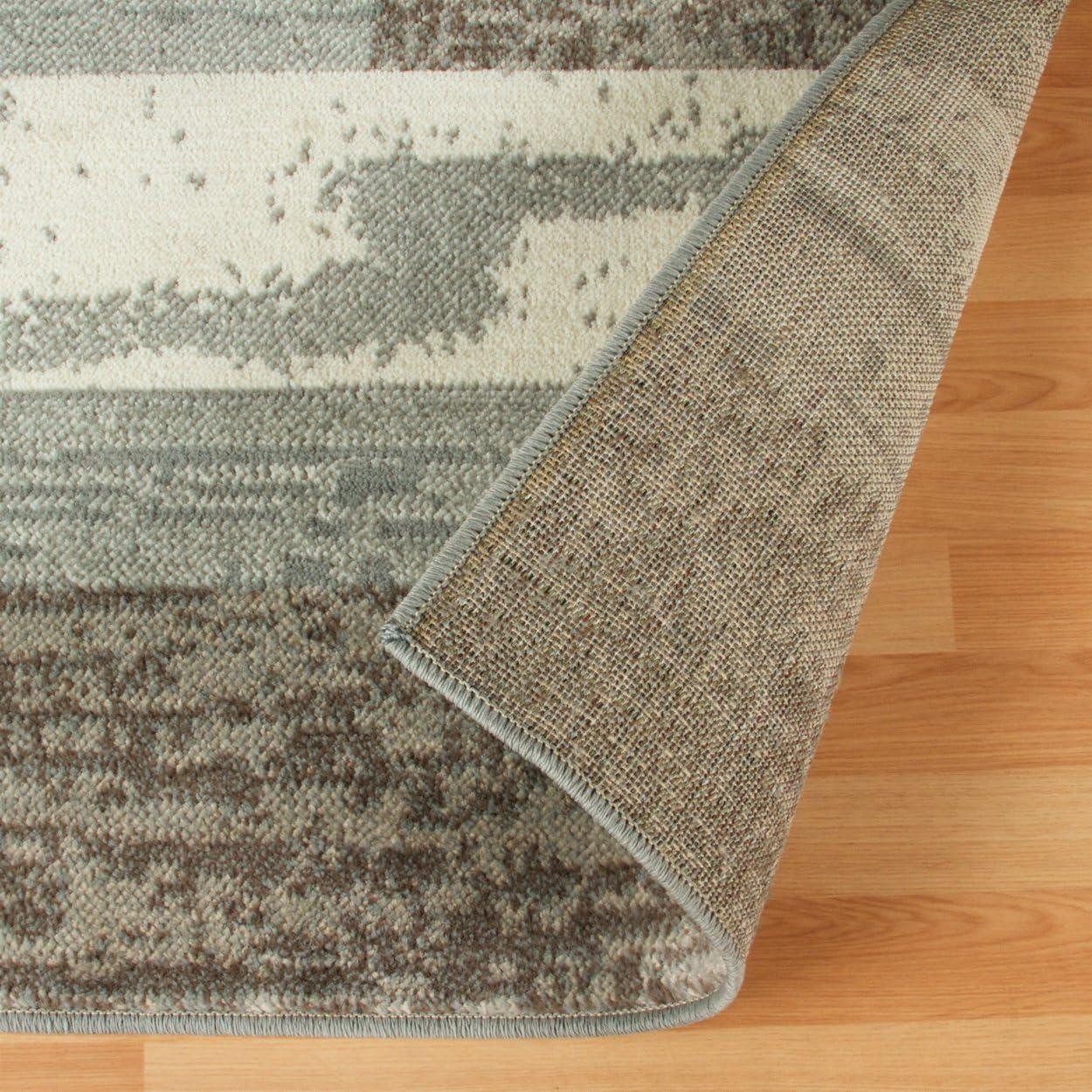 Superior Rockwood Geometric Indoor Area Rug, 5' x 8', Light Blue-Ivory