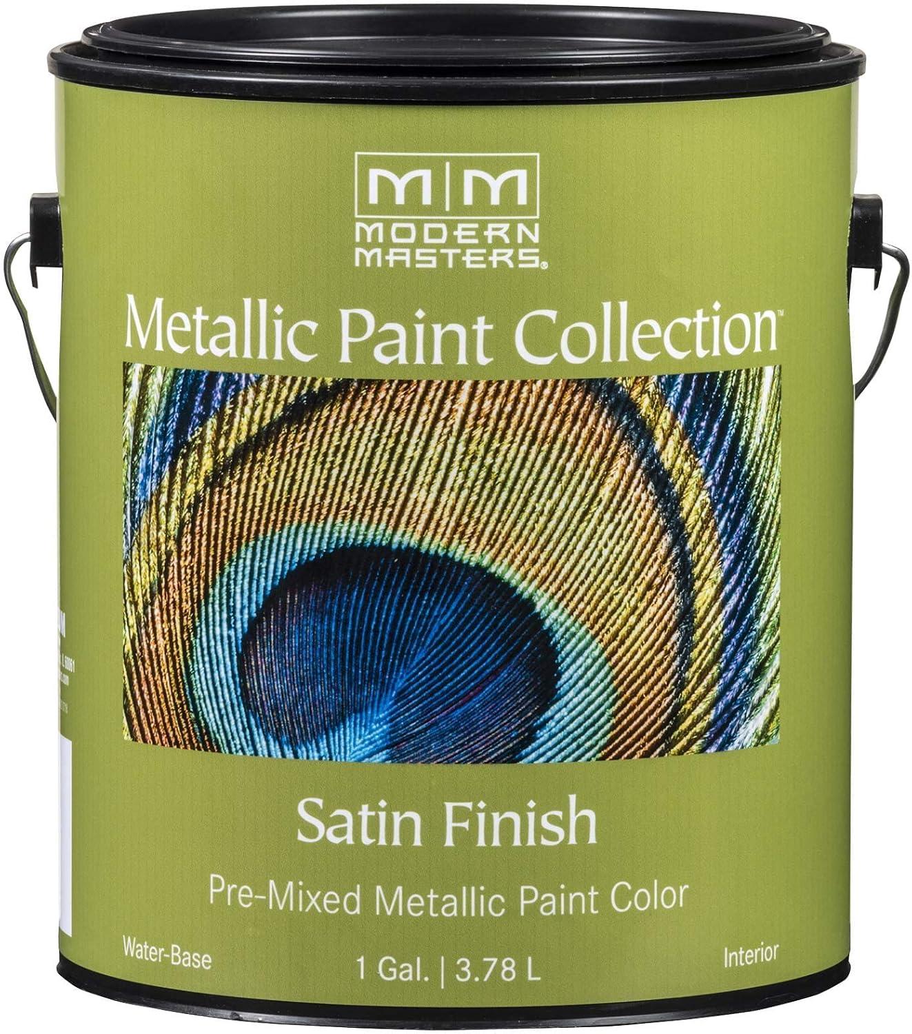 MODERN MASTERS ME194 1 Gallon Iridescent Gold Metallic Paint - Sheer