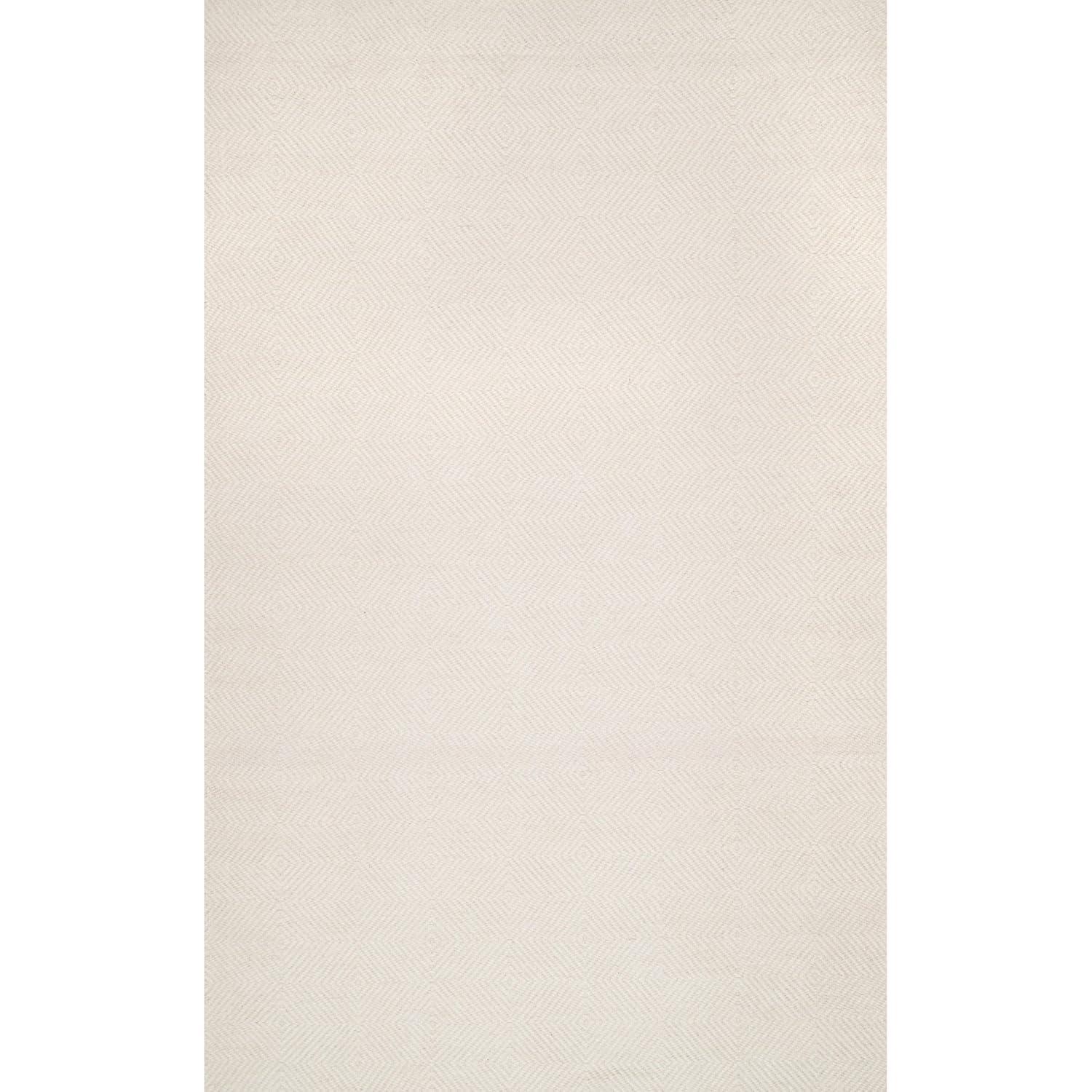 Nuloom Ago Geometric 8x10 Wool Indoor Area Rug for Living Room Bedroom Dining Room Kitchen, Cream/Ivory