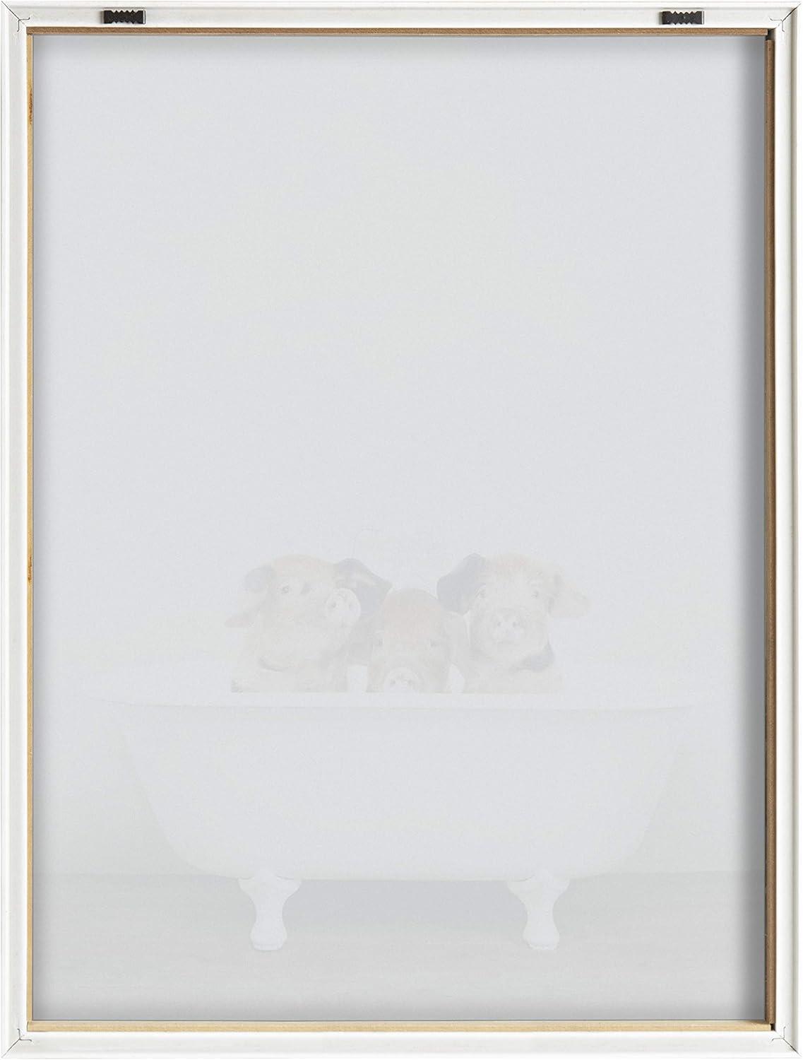 Red Barrel Studio® " Three Little Pigs In Vintage Bathtub " by Amy Peterson