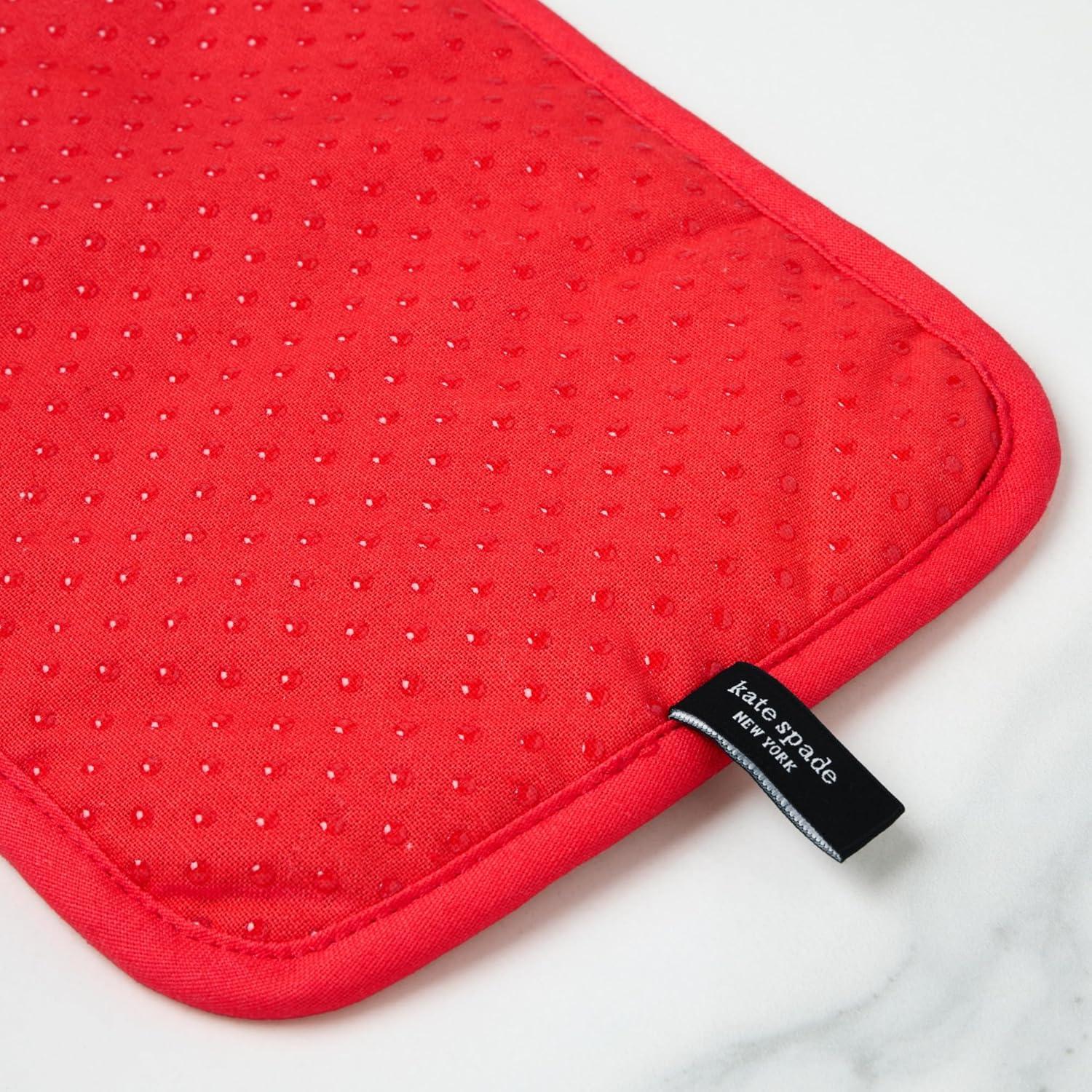kate spade new york KATE SPADE NEW YORK Hot Hot Hot Peppers Pot Holder Set, 7"x10", Red (Set of 2)