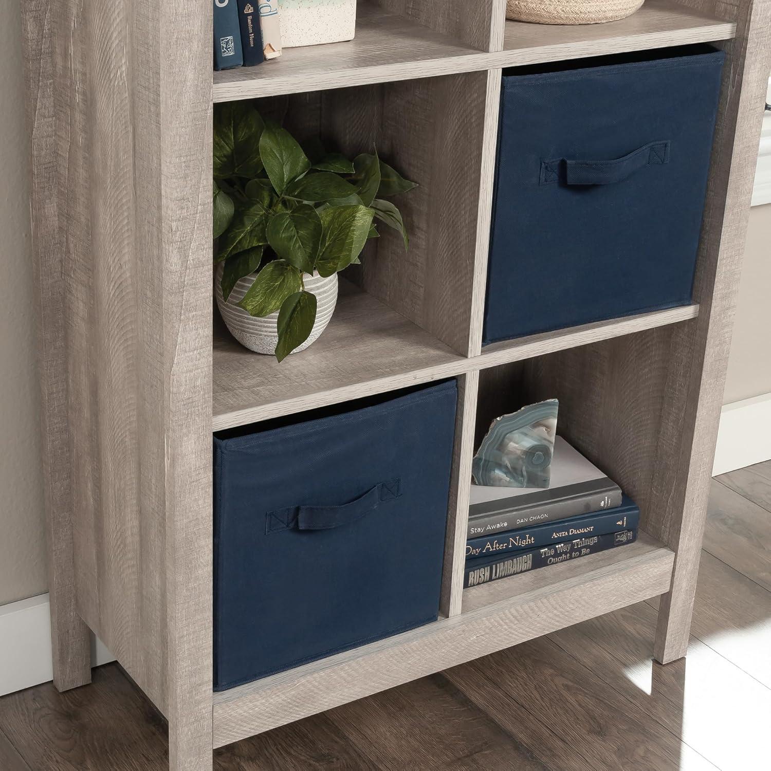 Sauder 65.748" 9 Cube Vertical Bookcase Spring Maple: Fixed Shelves, MDF, Recyclable