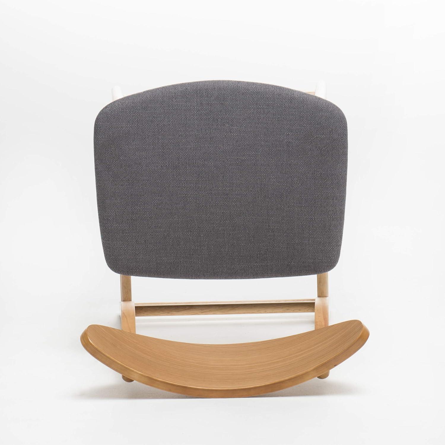 Set of 2 24" Gavin Natural Frame Counter Height Barstools Dark Gray - Christopher Knight Home: Upholstered, Rubberwood Legs