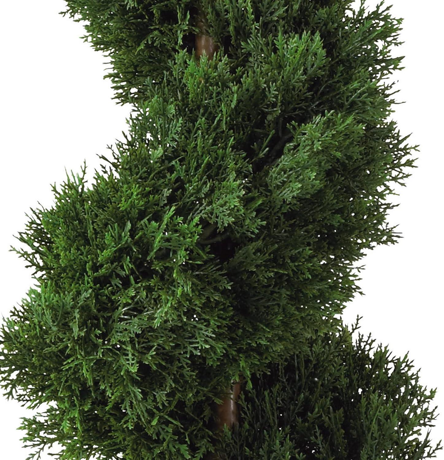 Nearly Natural 2ft. Cedar Spiral Artificial Tree (Indoor/Outdoor), Green