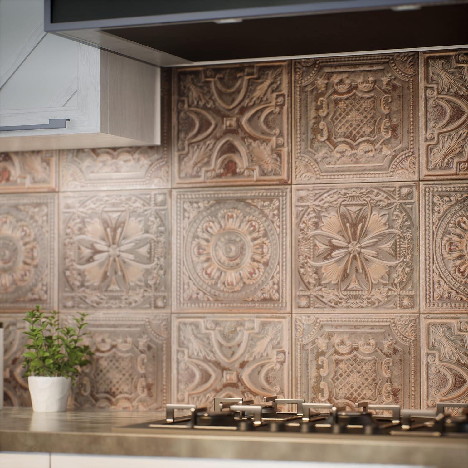 Fitz 8" x 8" Ceramic Patterned Wall Tile
