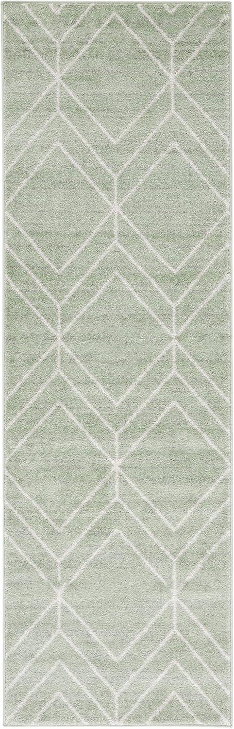 SAFAVIEH Adirondack Caitriona Geometric Area Rug, Sage/Ivory, 5'1" x 7'6"