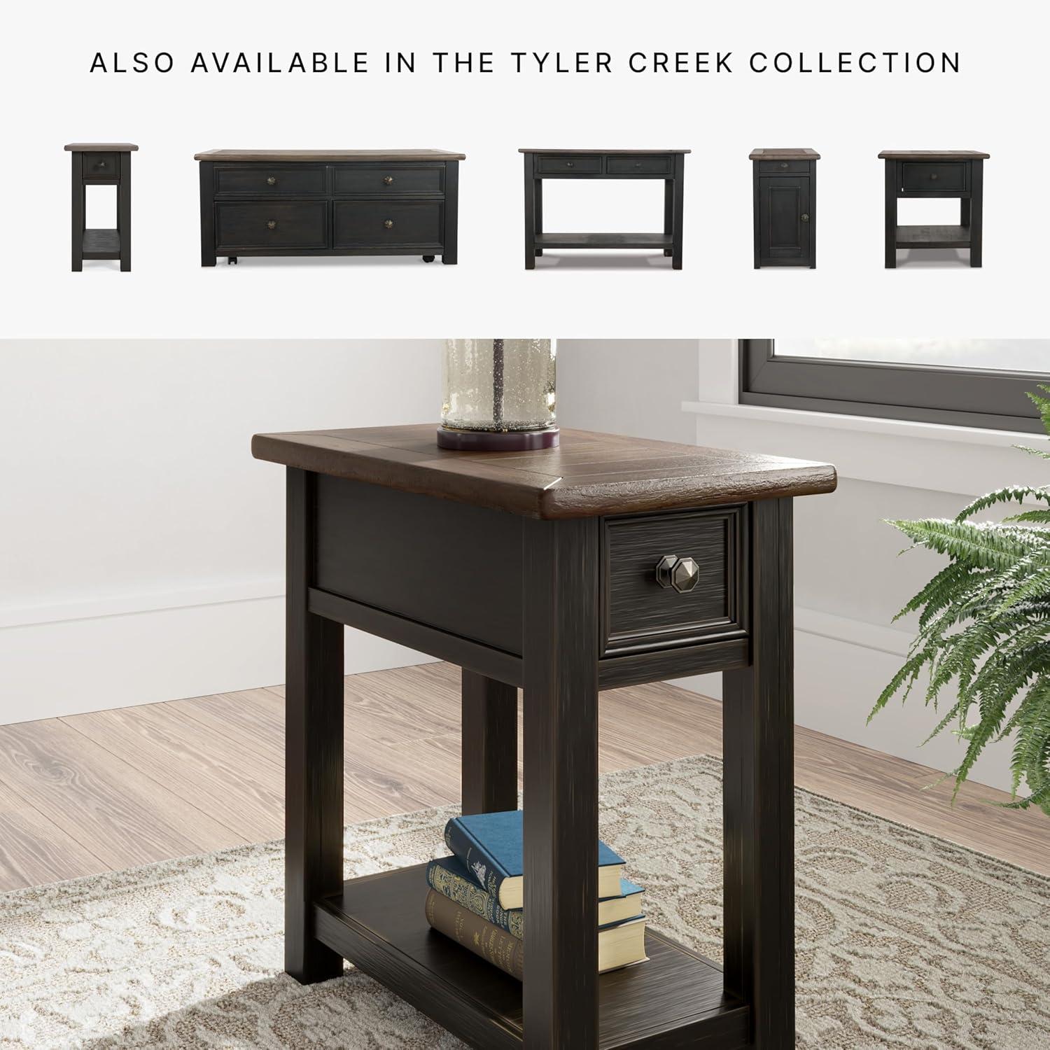 Signature Design by Ashley Casual Tyler Creek Chairside End Table Two-tone
