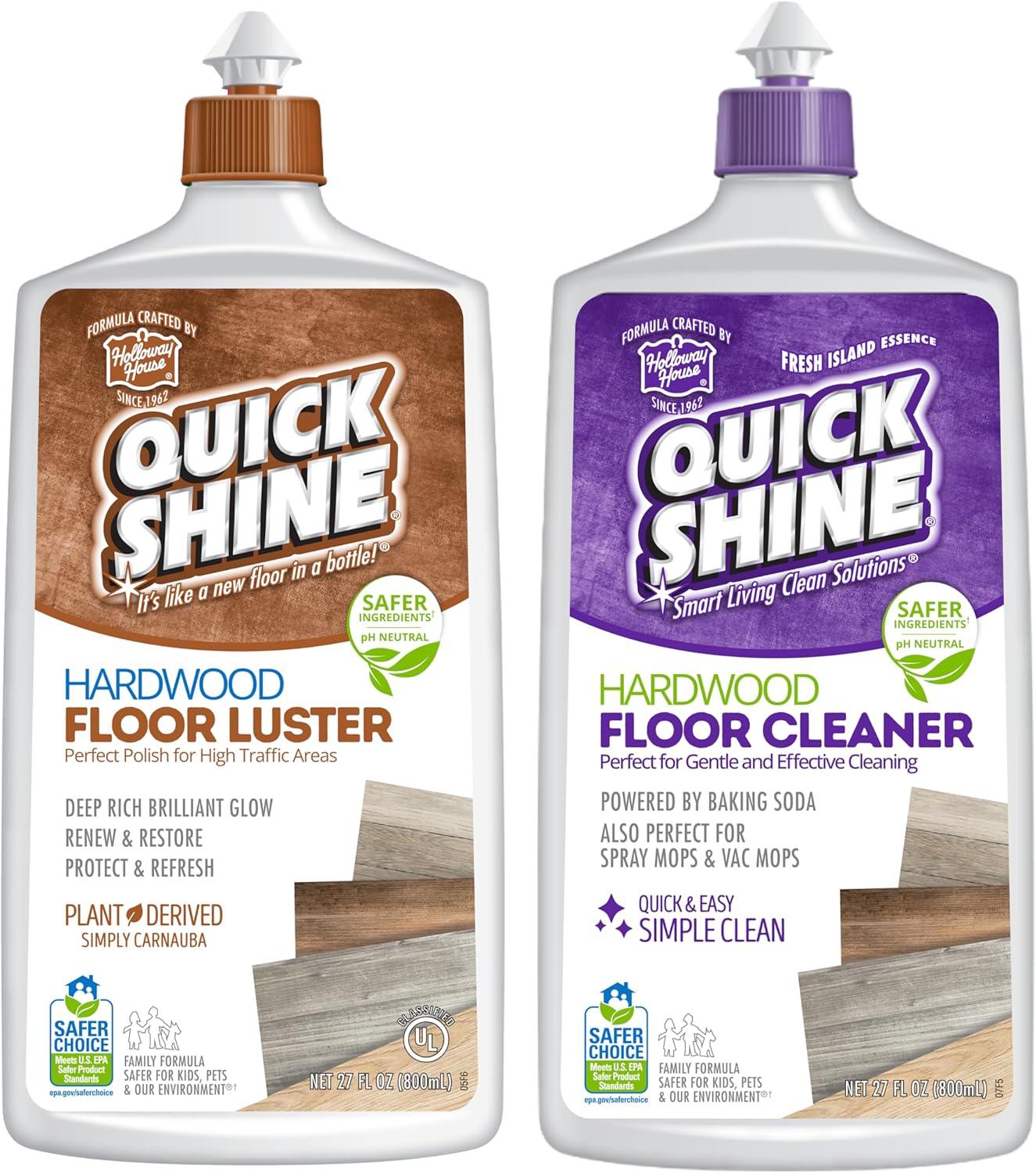 Quick Shine Hardwood Floor Cleaner and Luster Combo Pack